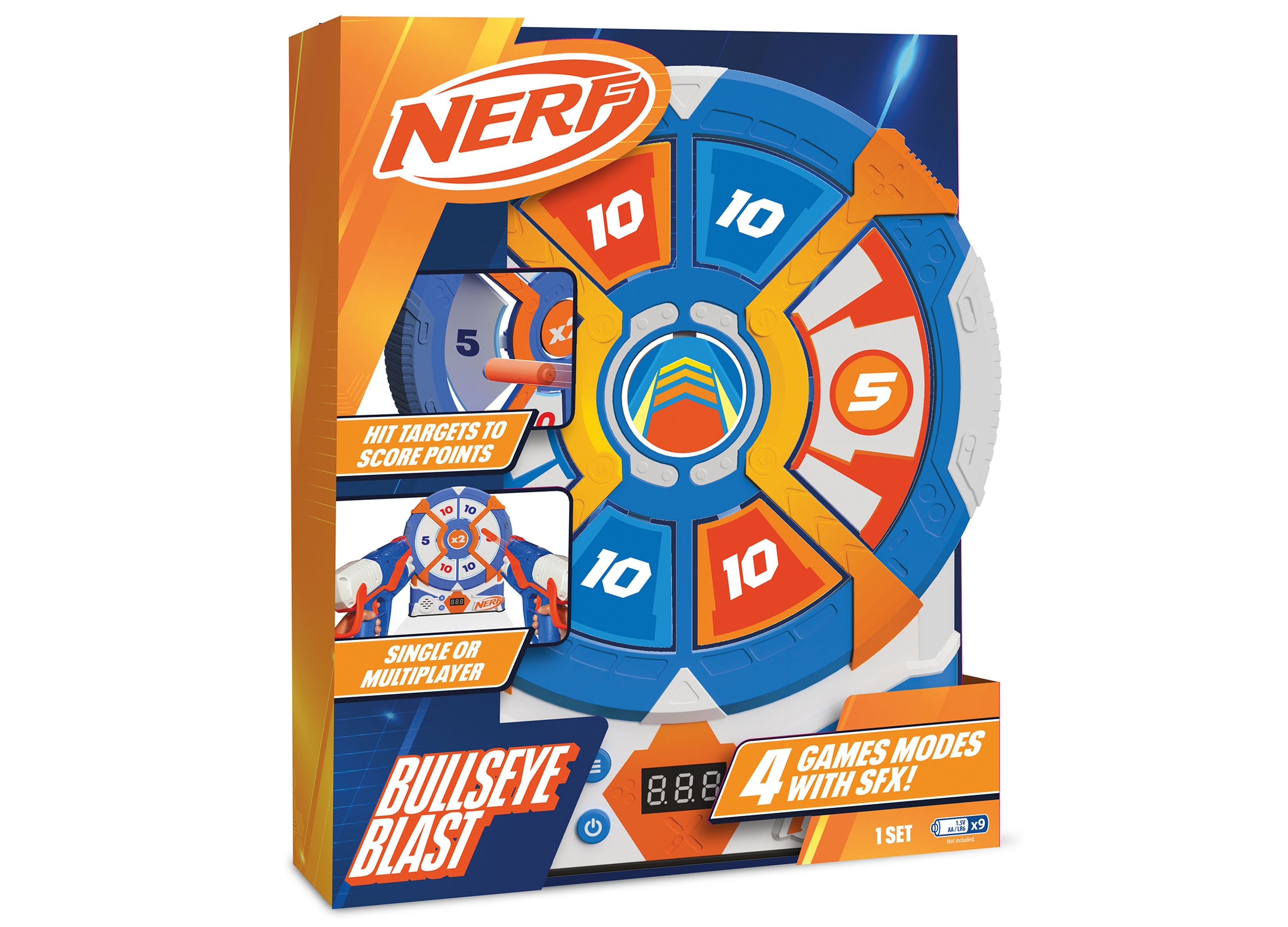 Nerf Strike 'N Score Bullseye Blast - Interactive Target Game - Image 3
