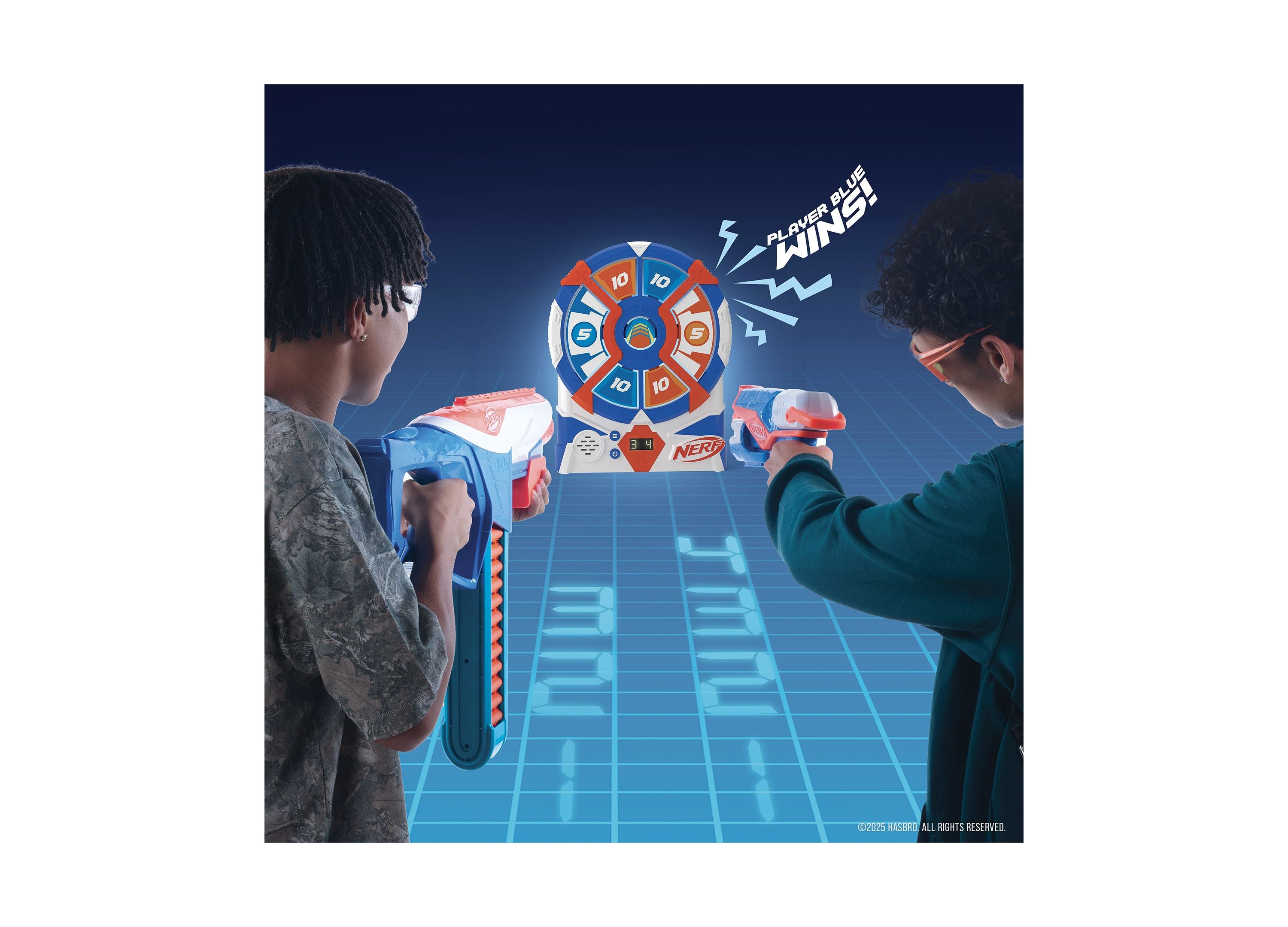 Nerf Strike 'N Score Bullseye Blast - Interactive Target Game - Image 4