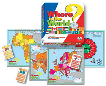 Alternative view of Where in the World Updated Edition Geography Board Game