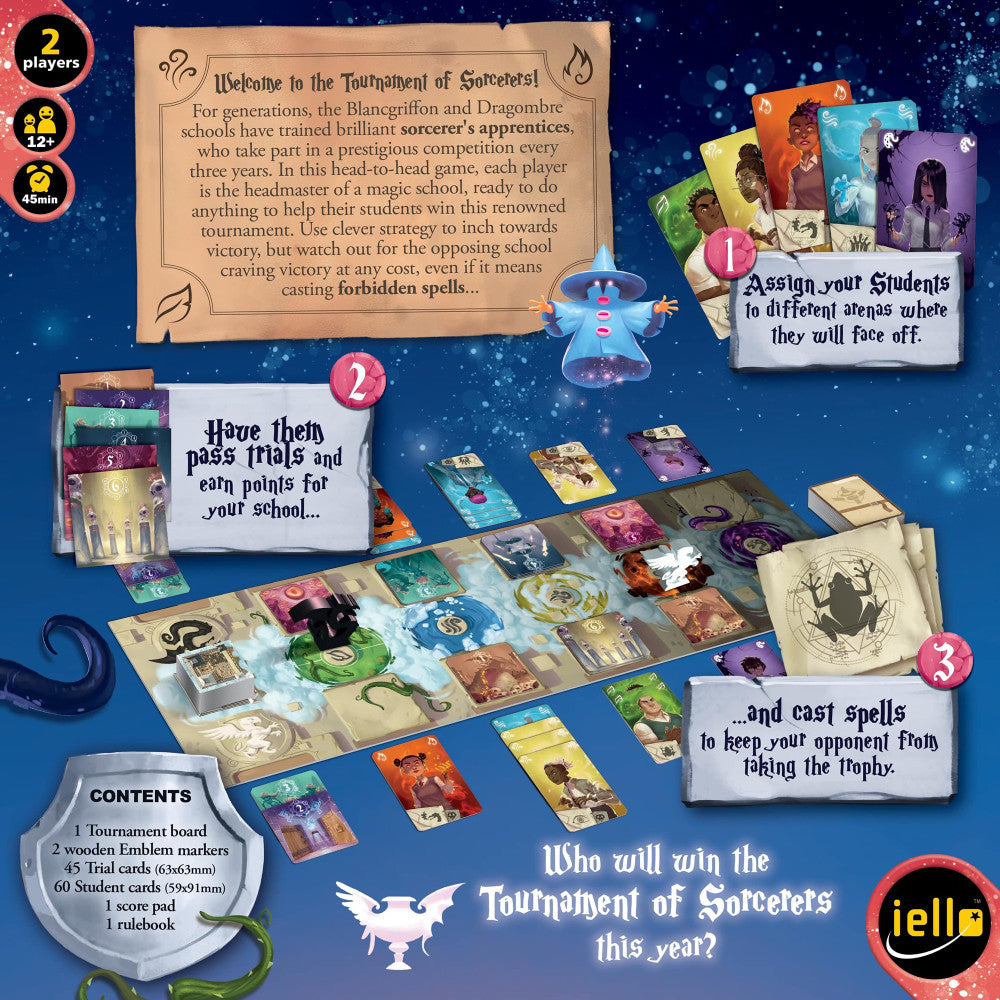 Alternative view of IELLO Clash of Magic Schools - Dueling Sorcery Card Game for 2