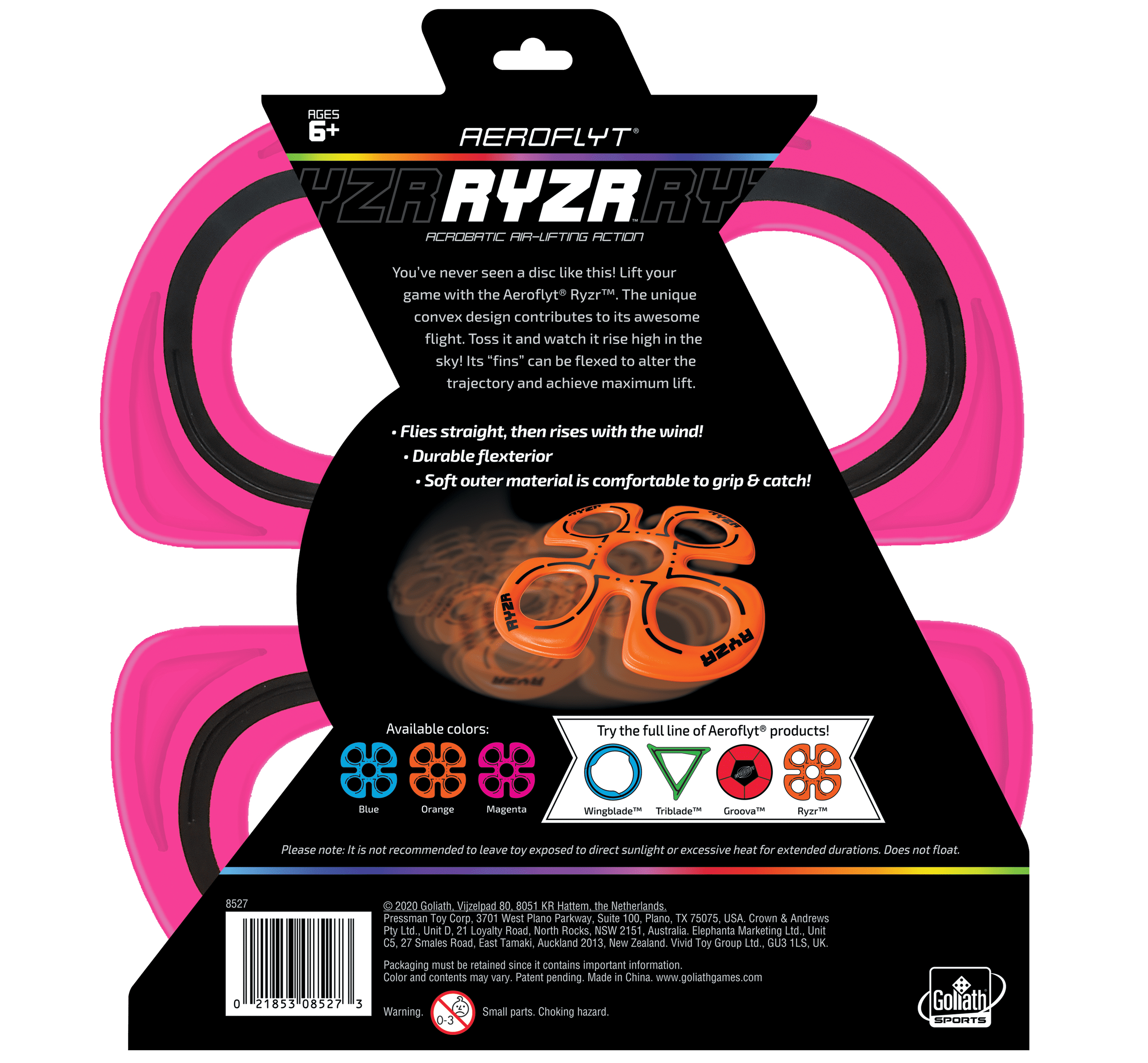 Alternative view of Goliath Sports Aeroflyt Ryzr Magenta - Soar Higher with Fun!