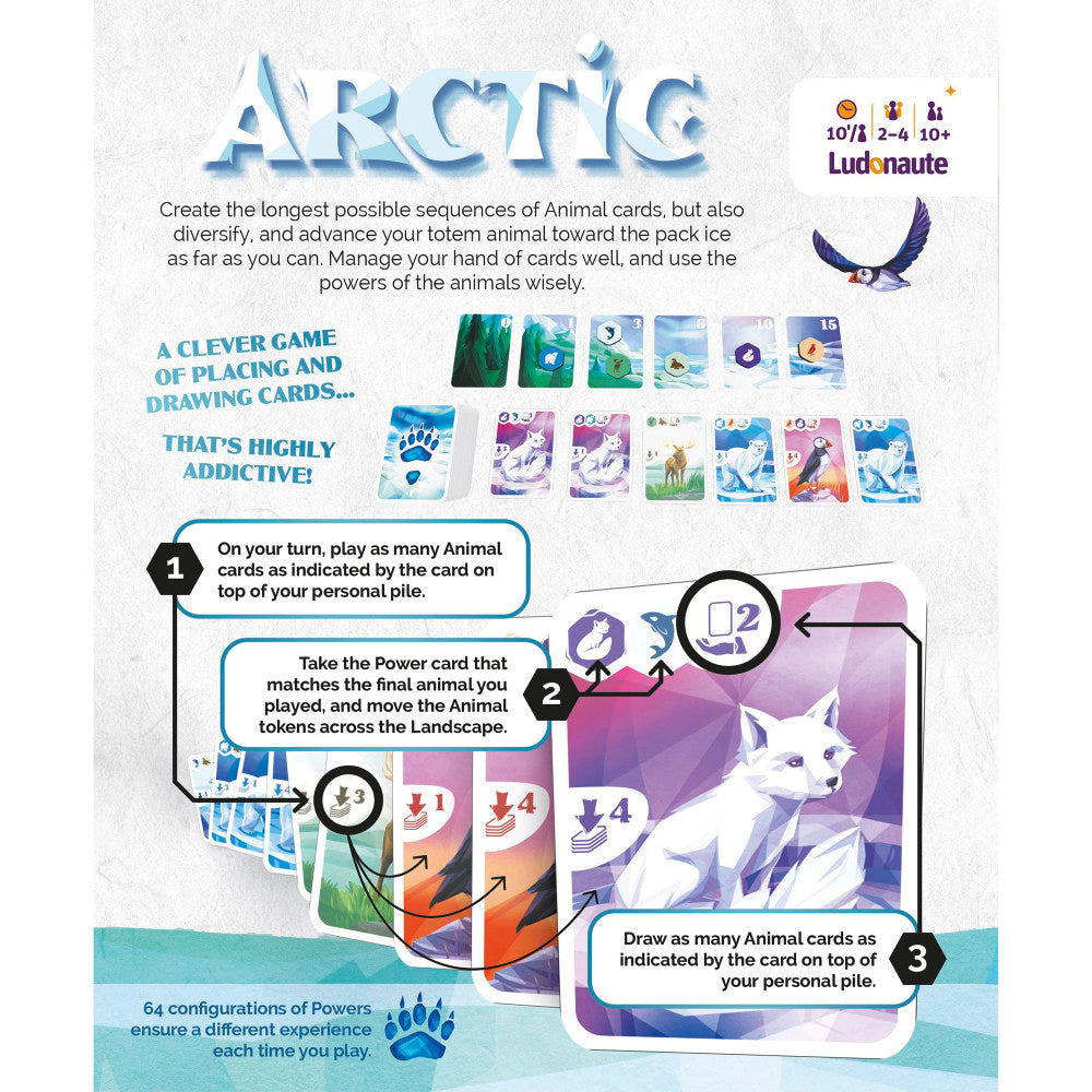 Alternative view of Ludonaute: Arctic - Strategic Arctic Wildlife Card Game