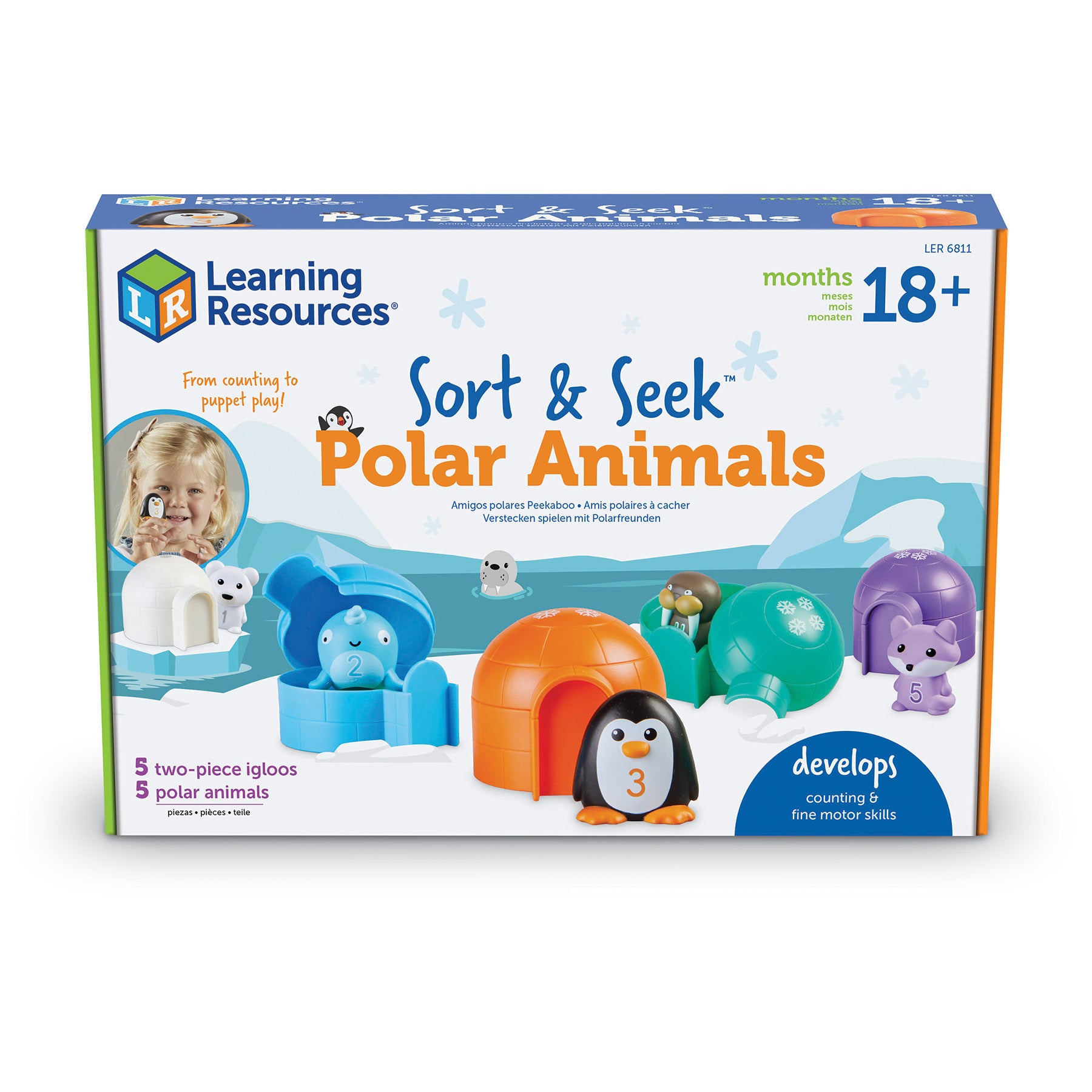 Alternative view of Learning Resources Sort & Seek Polar Animals - Interactive Educational Toy