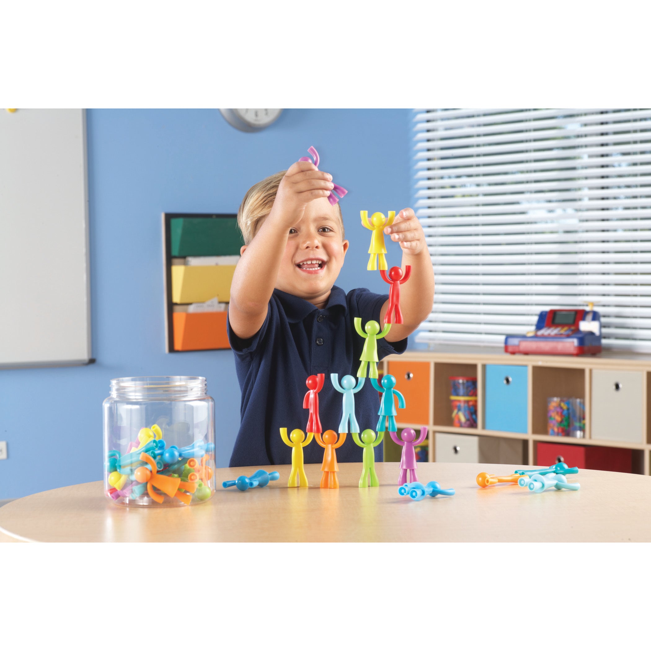 Learning Resources All About Me Buddy Builders - Colorful Stacking Figures - Set of 32 - Image 4