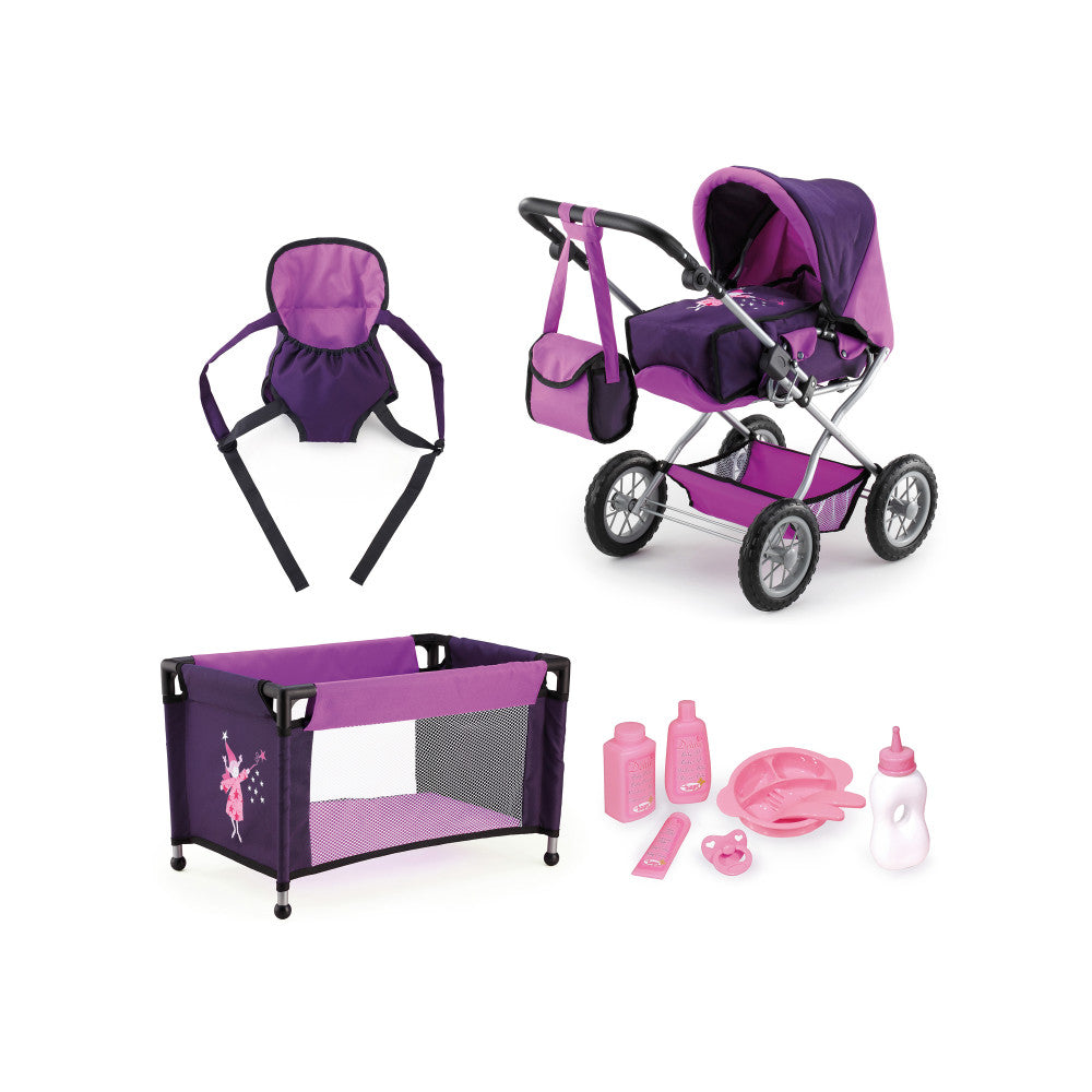 Bayer Design Deluxe Doll Pram Combi Grande Playset