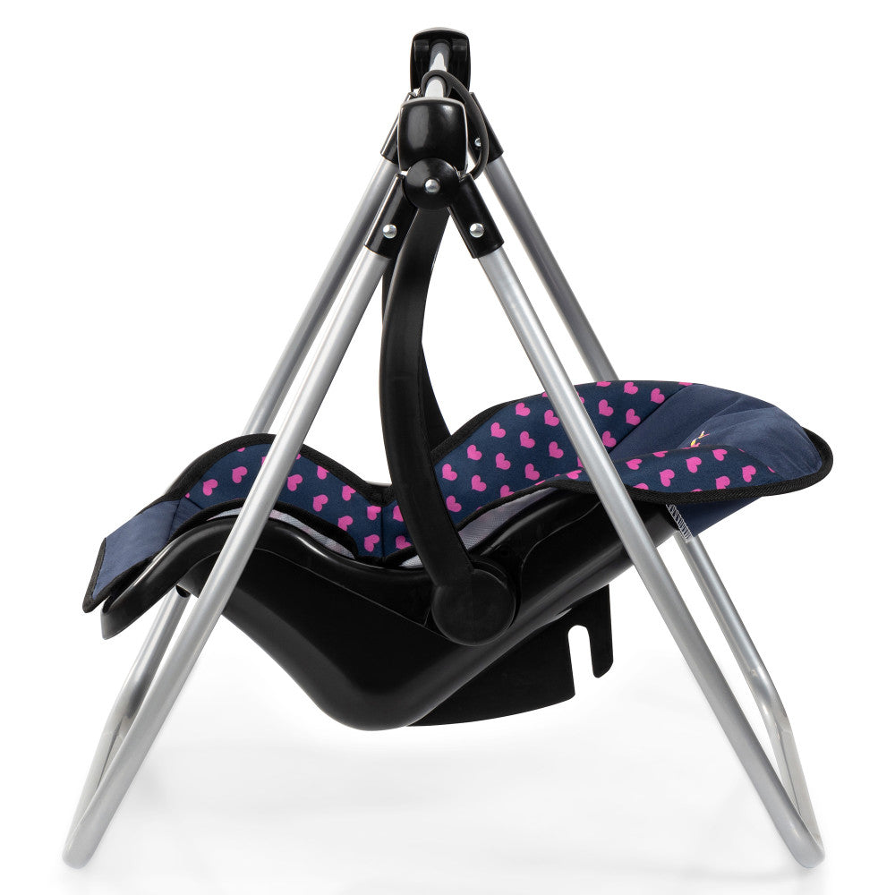 Alternative view of Bayer Design Dolls: 11 Piece Stroller Set - Navy, Pink, Hearts, Unicorn