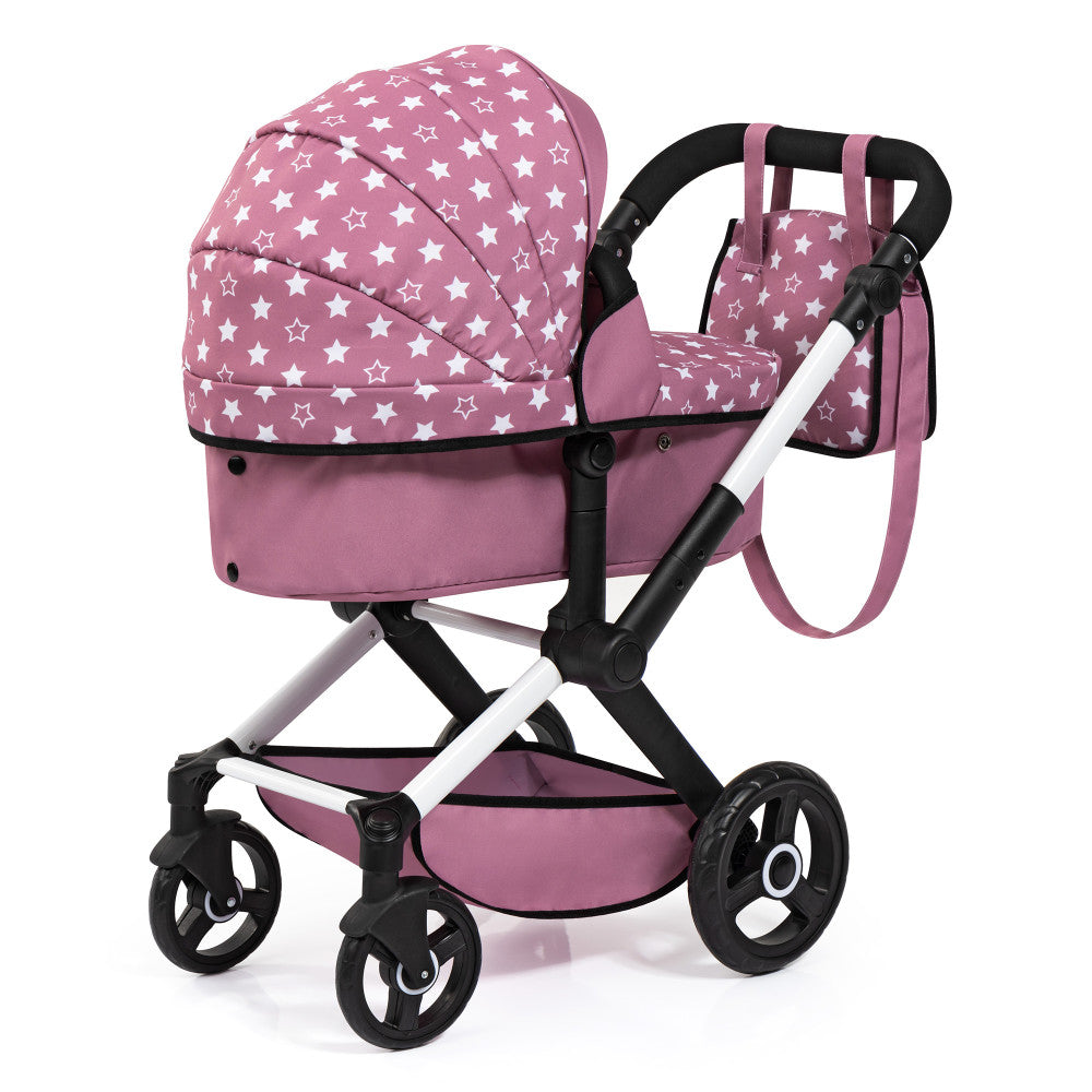 Alternative view of Bayer Design Xeo Pram Playset for Dolls - Pink, White, Stars