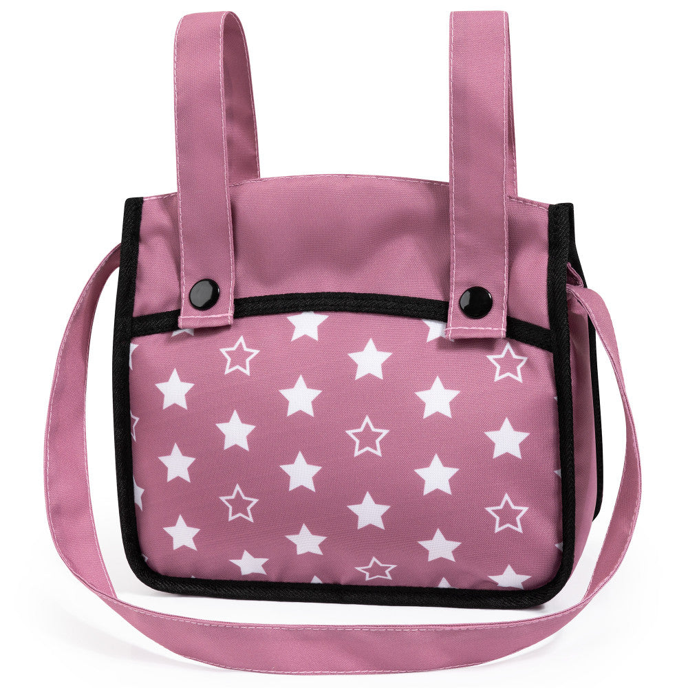 Bayer Design Xeo Pram Playset for Dolls - Pink, White, Stars - Image 4