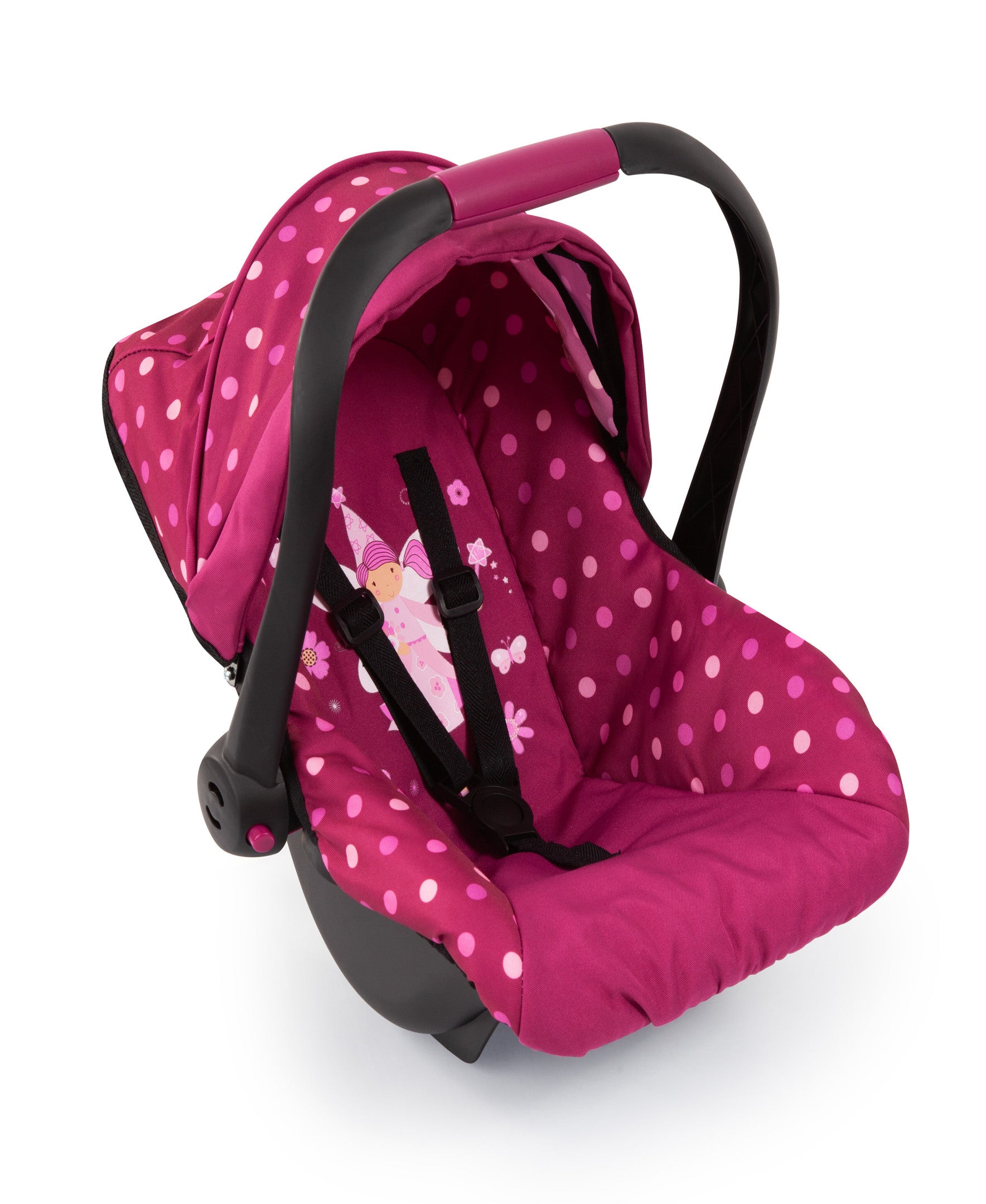 Alternative view of Bayer Design Deluxe Polka Dot Baby Doll Car Seat with Canopy