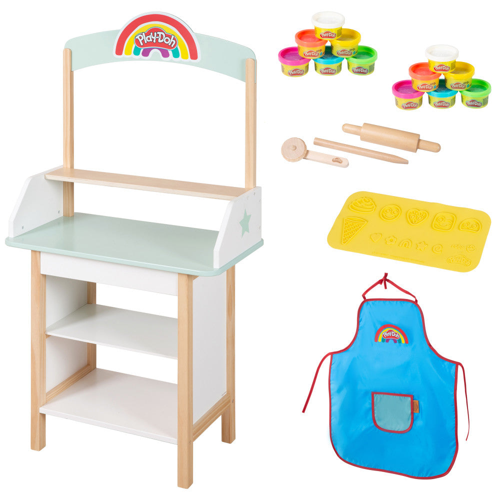 Play-Doh Wooden Ice Cream Stand Sweet Treats Play Center
