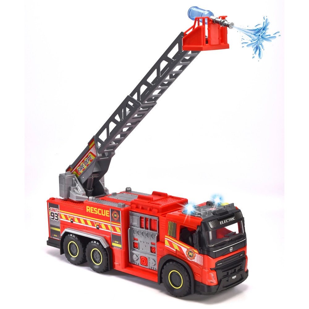 Alternative view of Dickie Toys 22" Volvo FMX Giant Fire Truck, Red - Interactive Rescue Vehicle, Ages 3+