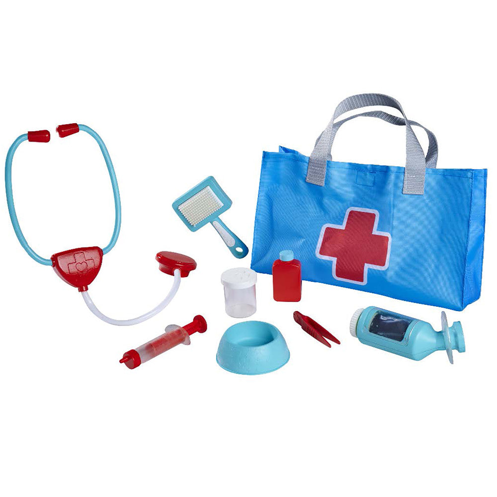 Simba 7-Piece Veterinary & Pet Care Playset - Blue & Red