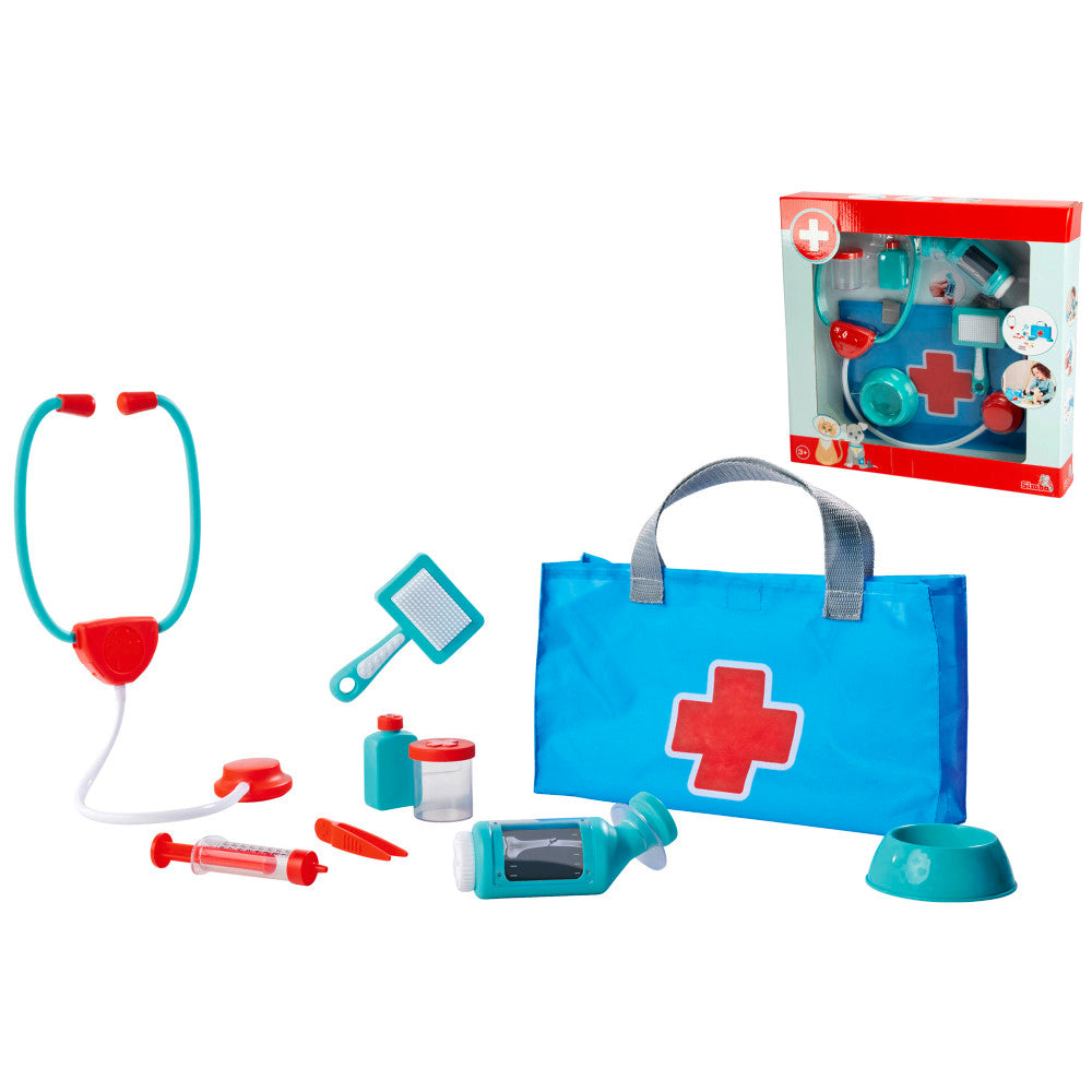 Simba 7-Piece Veterinary & Pet Care Playset - Blue & Red - Image 4