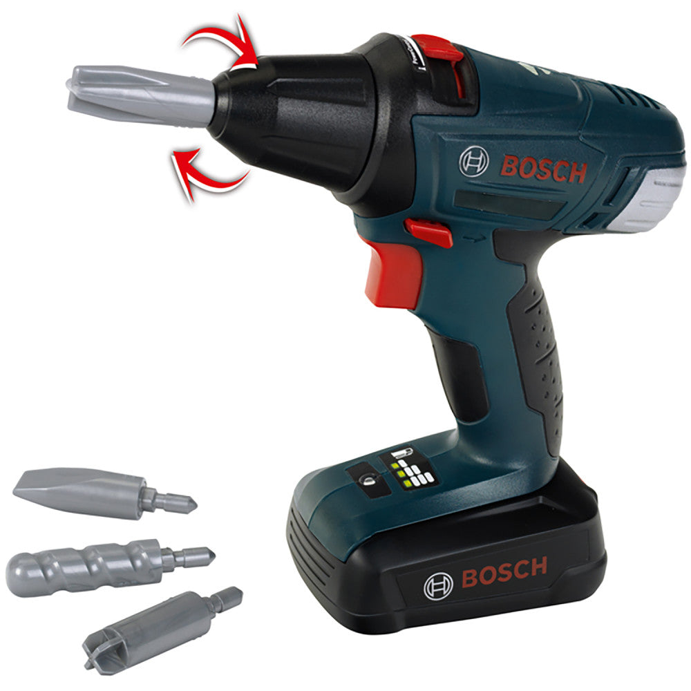 Bosch Mini 2-In-1 Cordless Drill & Screwdriver - Interactive Toy for Kids Ages 3+