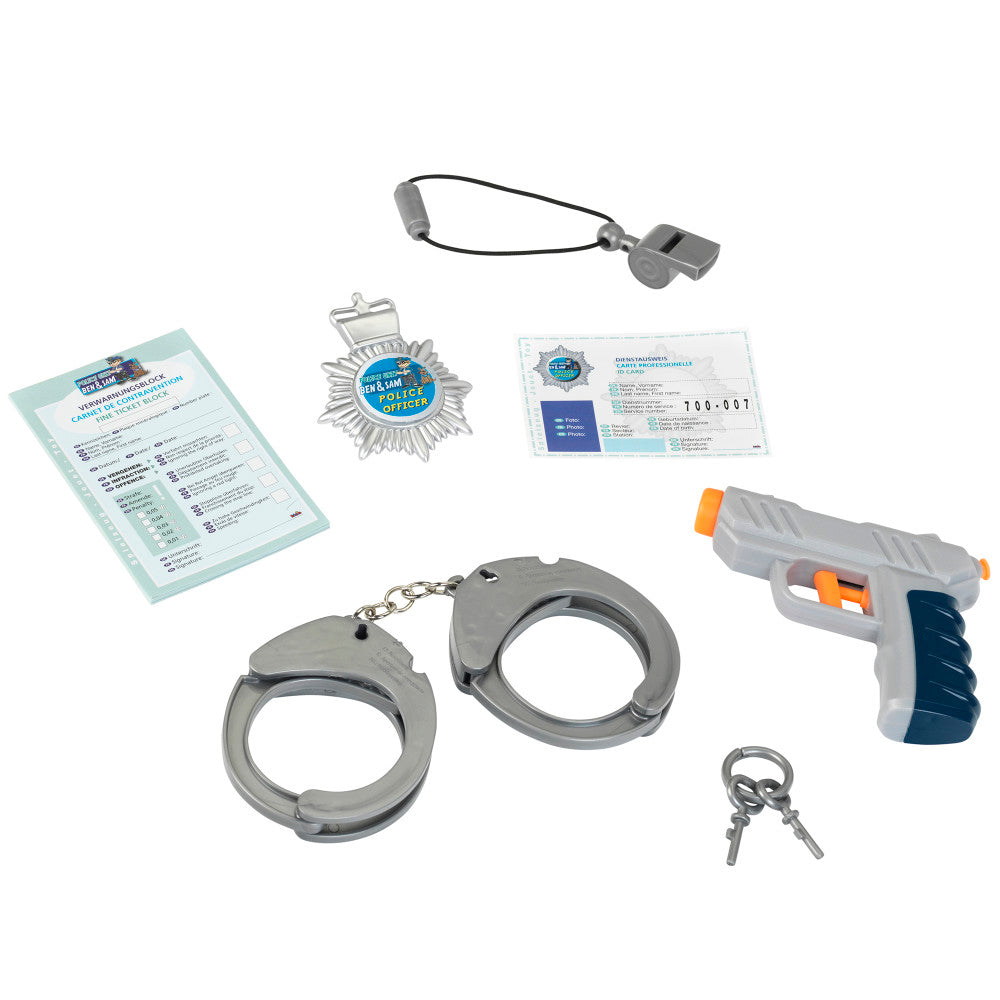 Klein 7pc PRO Police Costume Set - Blue & Yellow - Kids Ages 3+ - Image 4