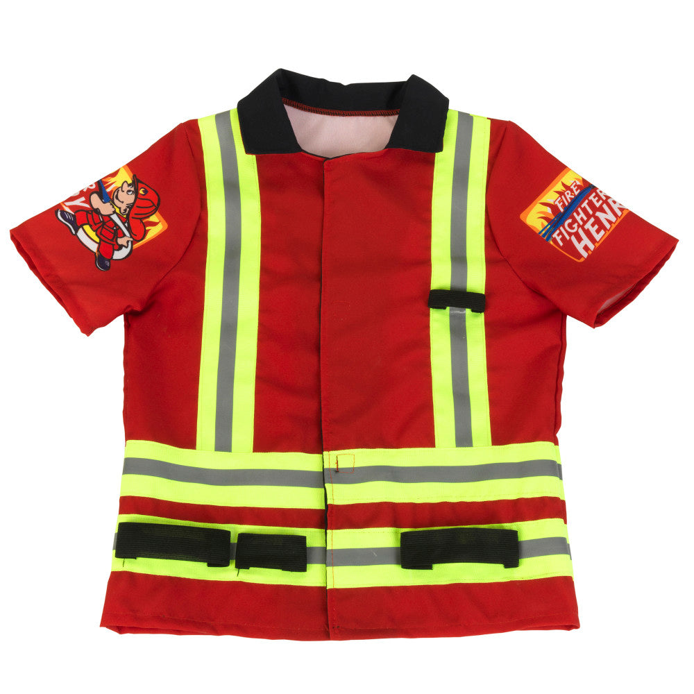 Klein 5-Piece PRO Firefighter Costume - Vibrant Red & Yellow - Kids Ages 3+