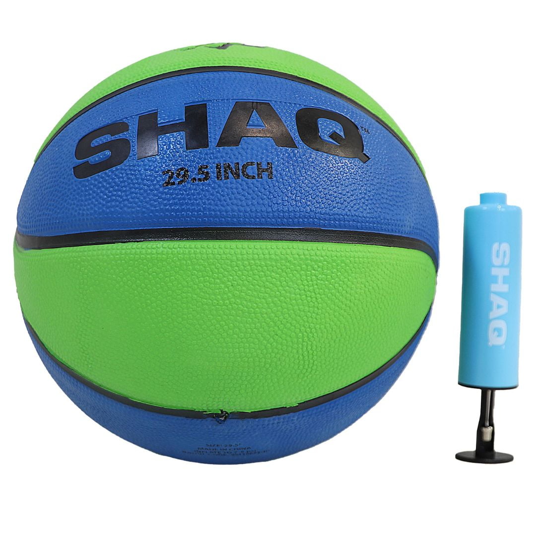 SHAQ 29.5" Official Composite Basketball with Mini Pump - Indoor/Outdoor Play