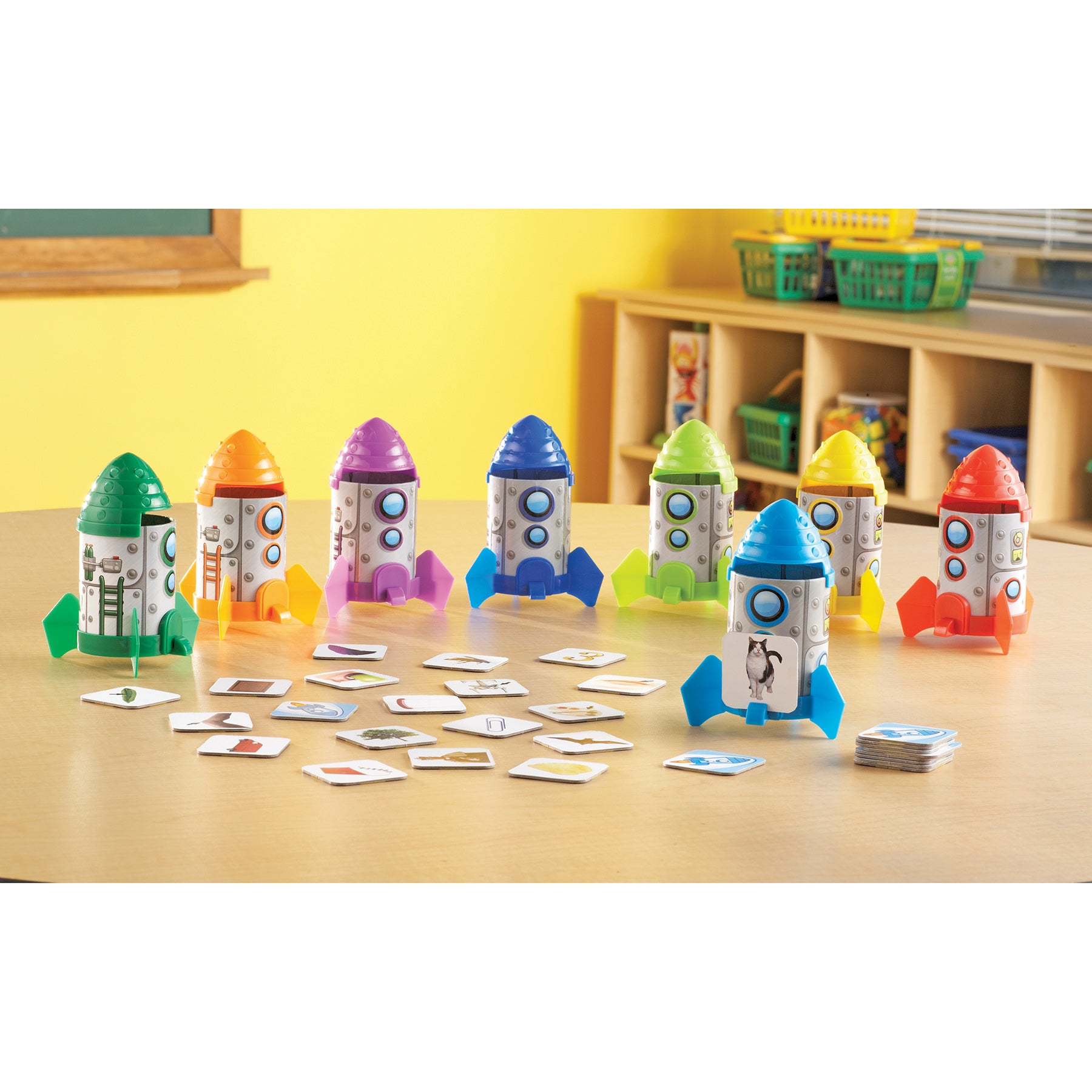 Learning Resources Rhyme & Sort Rockets - Educational Phonics Game - Image 4