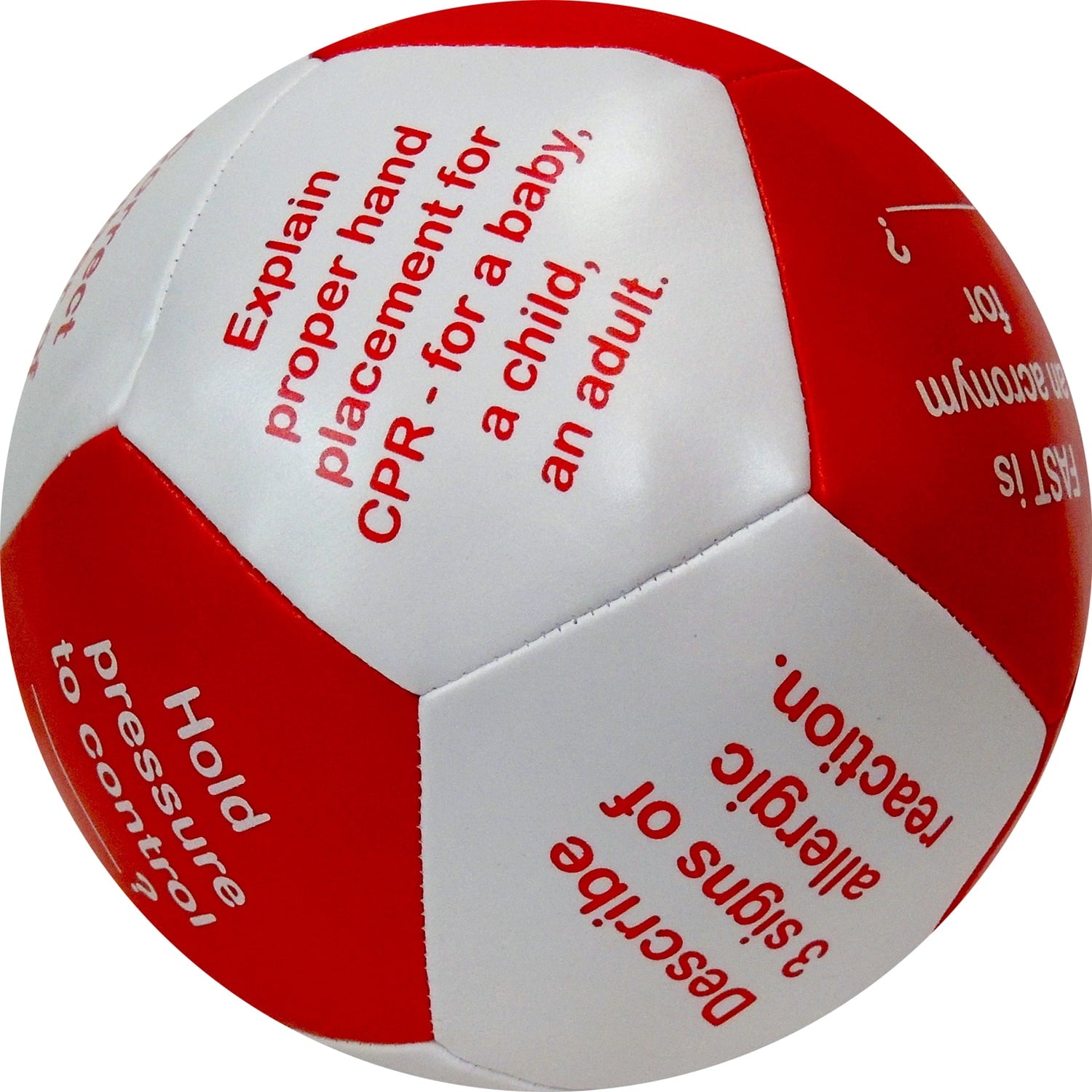 Alternative view of Thumball CPR & First Aid Interactive Learning Ball - 6"