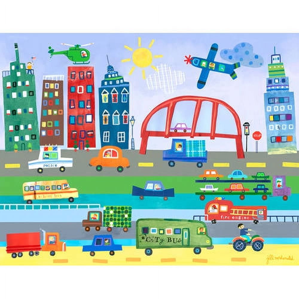 Oopsy Daisys Moving Canvas W Vibrant Cityscape Art