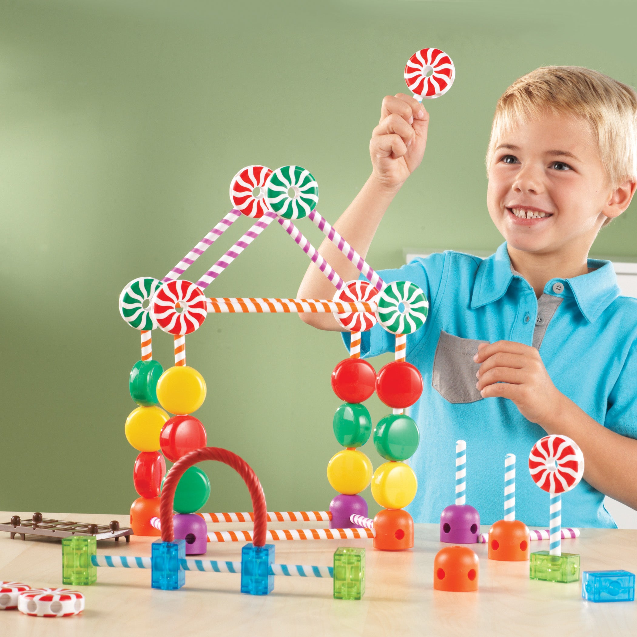 Learning Resources Candy Construction Building Set - 90 Pieces - Image 4