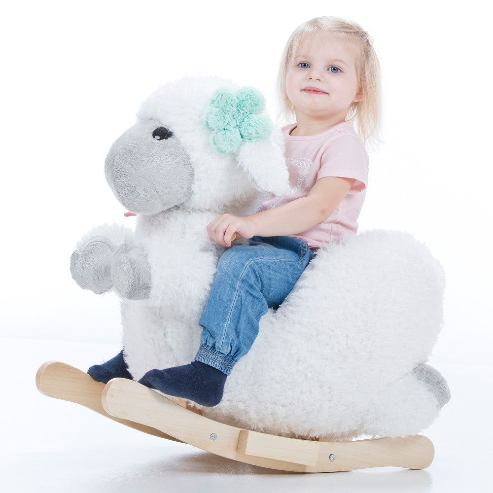 Alternative view of Gerardo's Little Rockers Sheep: Plush Wooden Ride-On Toy