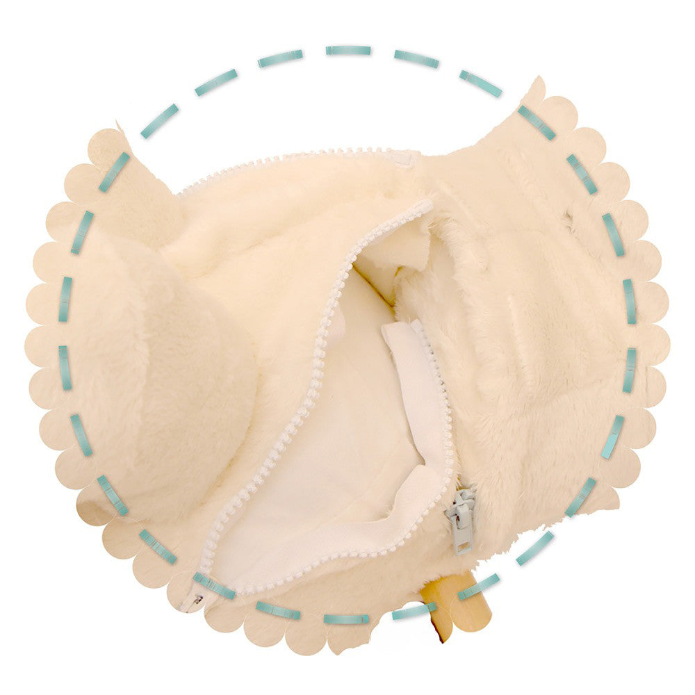 Gerardo's Toys: Little Rockers - Deer - Wooden Plush Ride-On Rocking Animal Toy