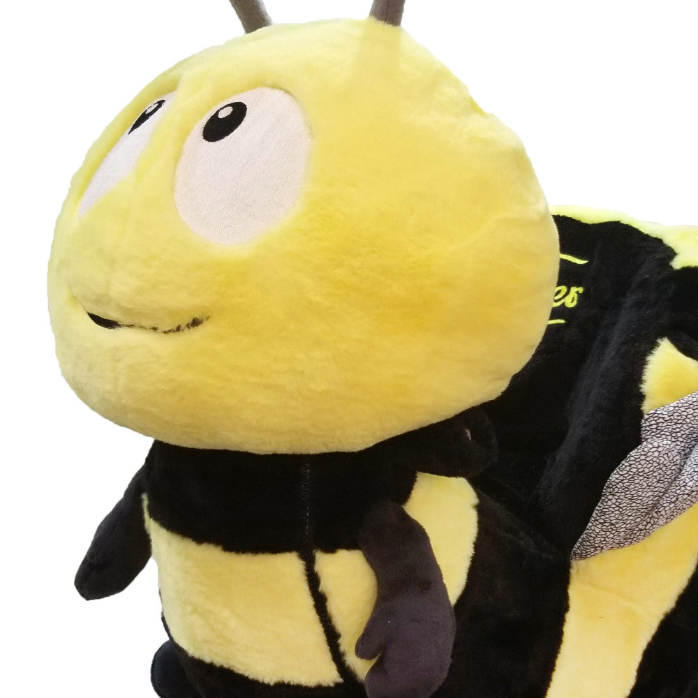 Gerardo's Toys Little Rockers Bee - Plush Wooden Ride-On Rocker - Image 5