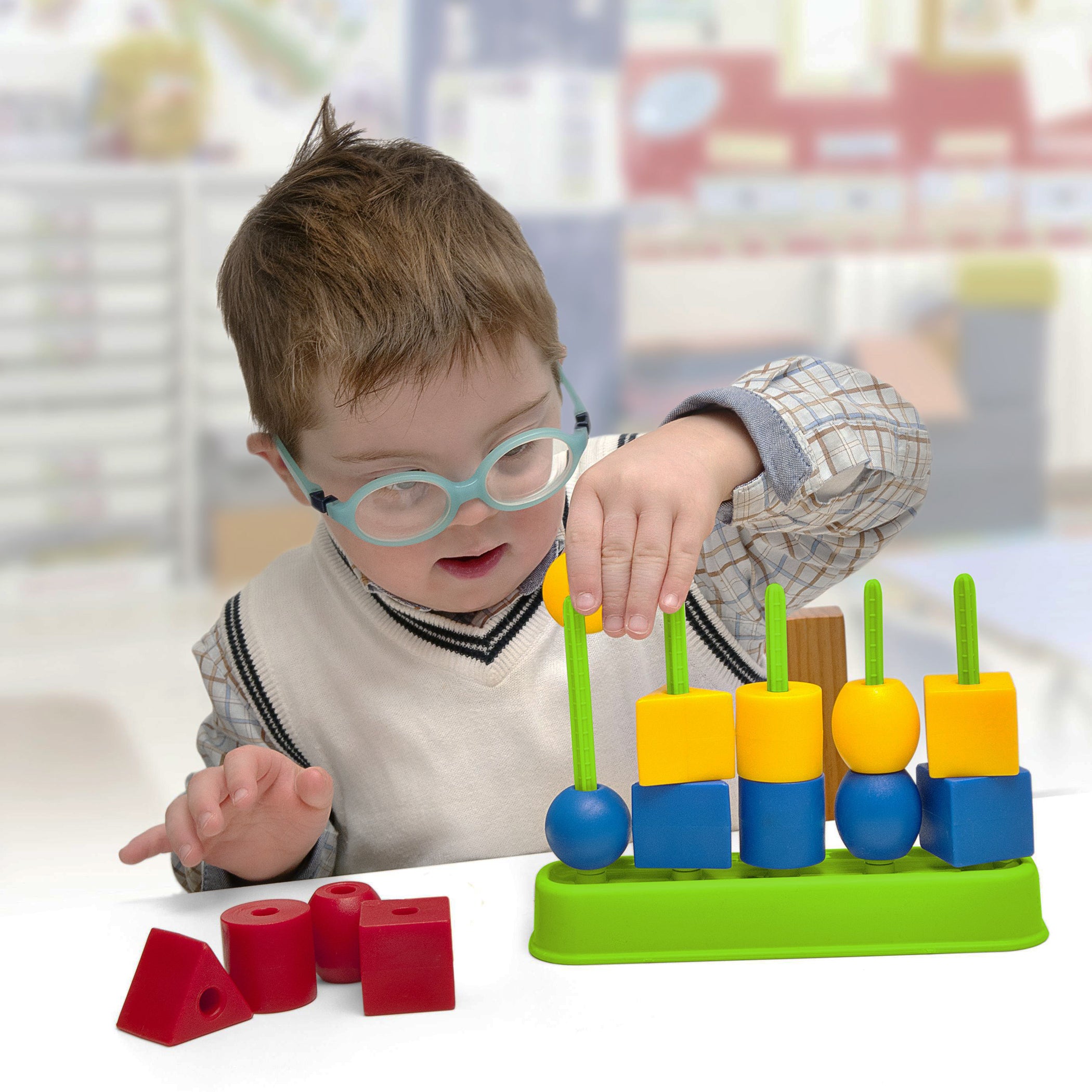 Alternative view of Miniland Educational Abacolor Maxi - Colorful Math Learning Blocks