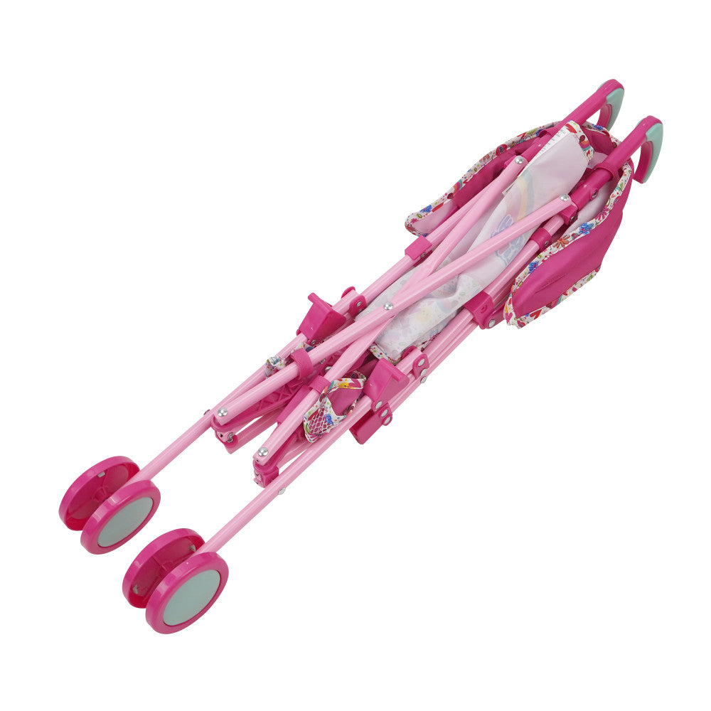 Alternative view of Baby Alive Doll Stroller with Retractable Canopy - Pink & Rainbow