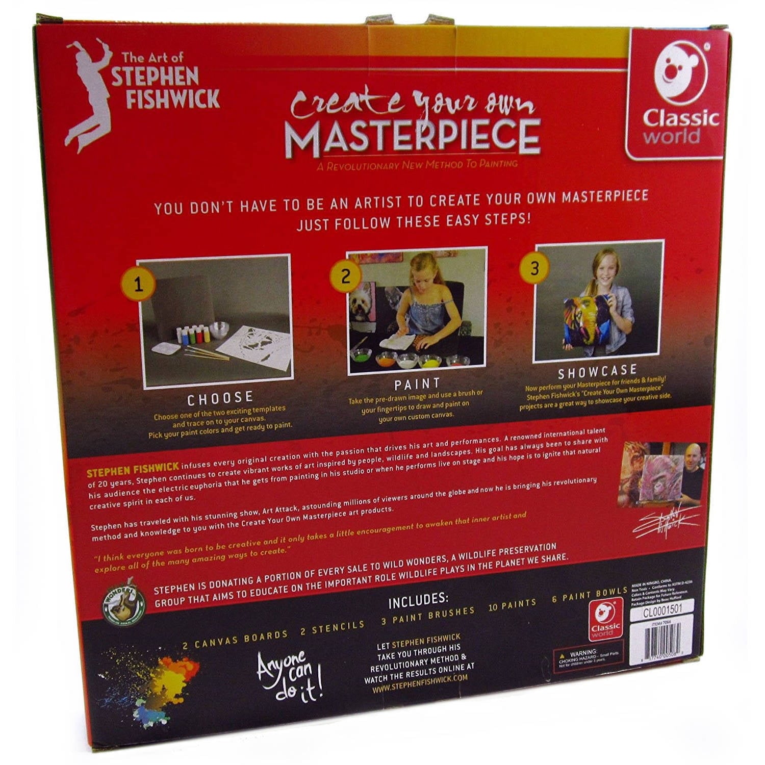 Classic World Fishwick Speed Art 1 Paint Kit with Instructional DVD