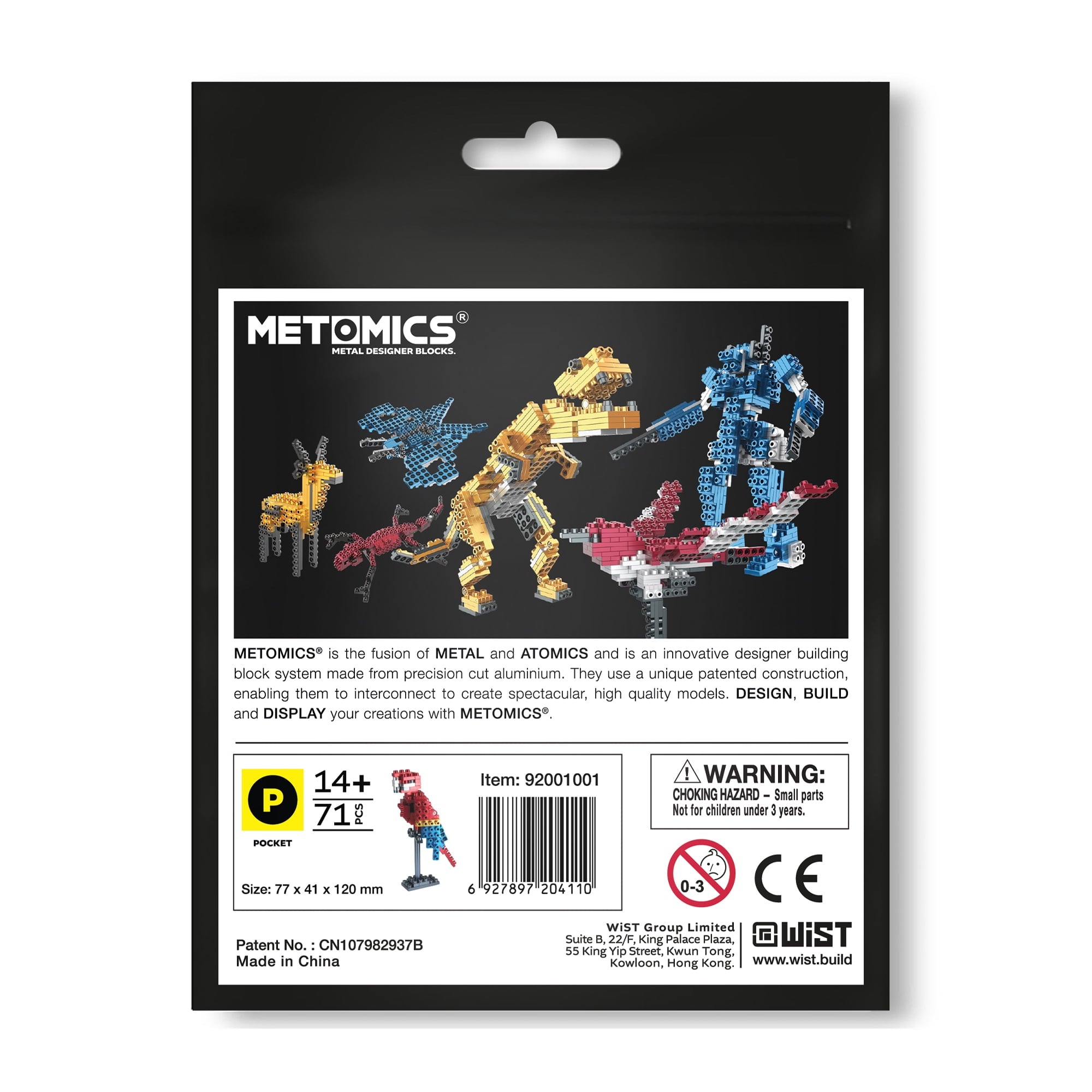 Alternative view of Metomics Wild Animals Collection Scarlet Macaw Parrot Model Kit