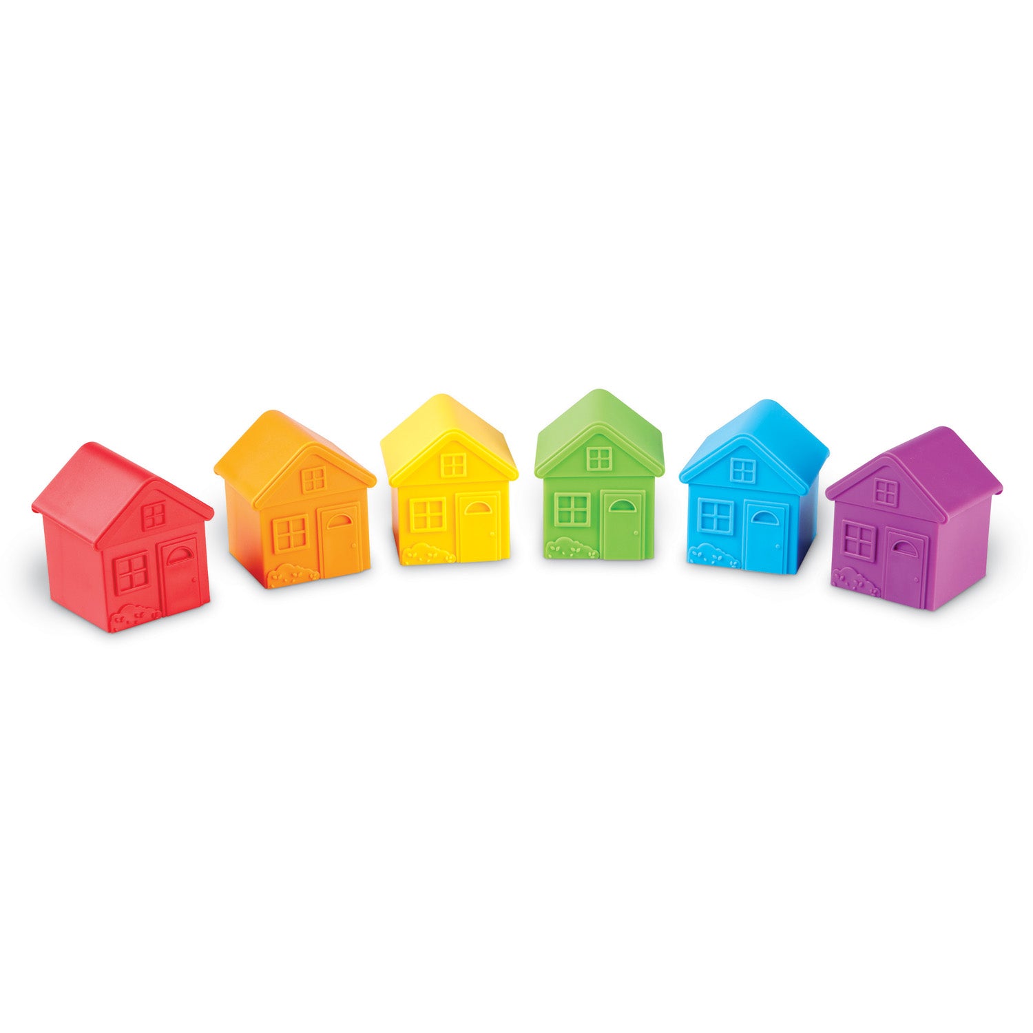 Learning Resources All About Me Sort & Match Houses - Colorful Educational Toy Set of 6 - Image 3