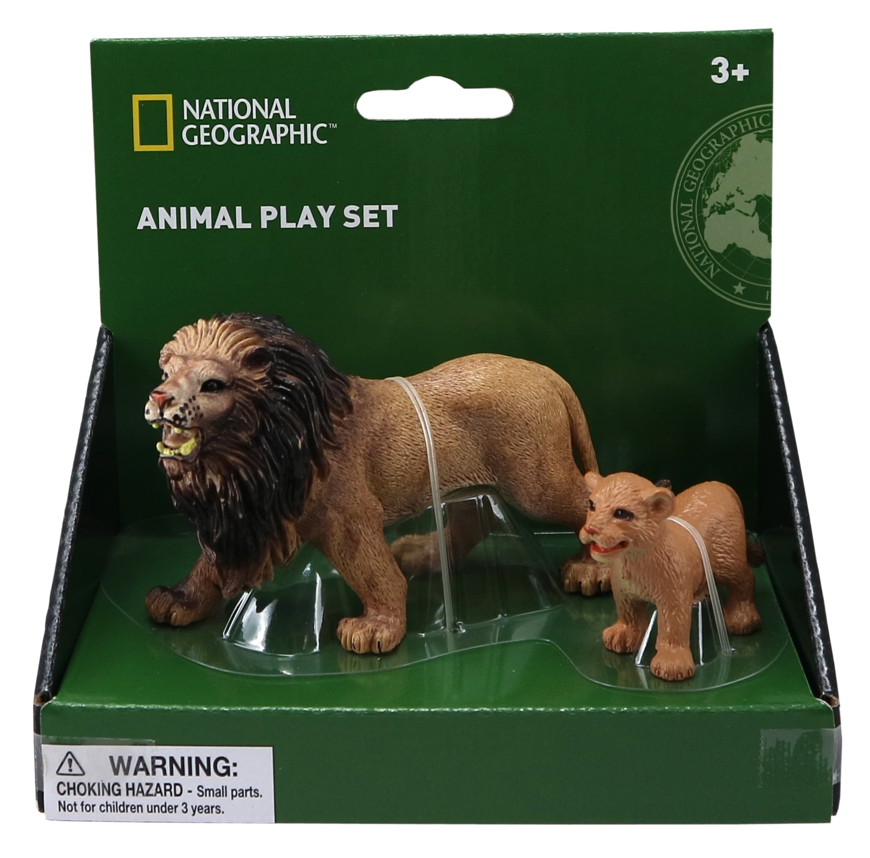 National Geographic Majestic Lion and Cub Figurine Set, 2 Piece