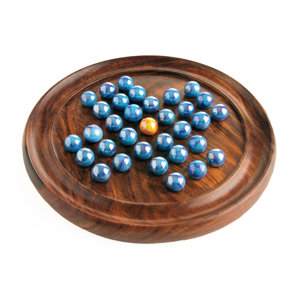 House of Marbles Classic Wooden Solitaire Board Game - Image 2