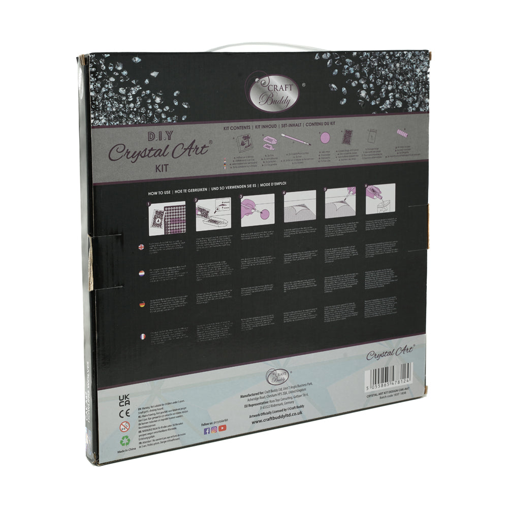 Alternative view of Craft Buddy Howling Wolves Crystal Art Medium Framed Kit