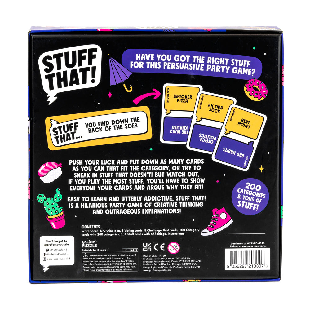 Stuff That! Party Challenge Board Game by Professor Puzzle - Image 3