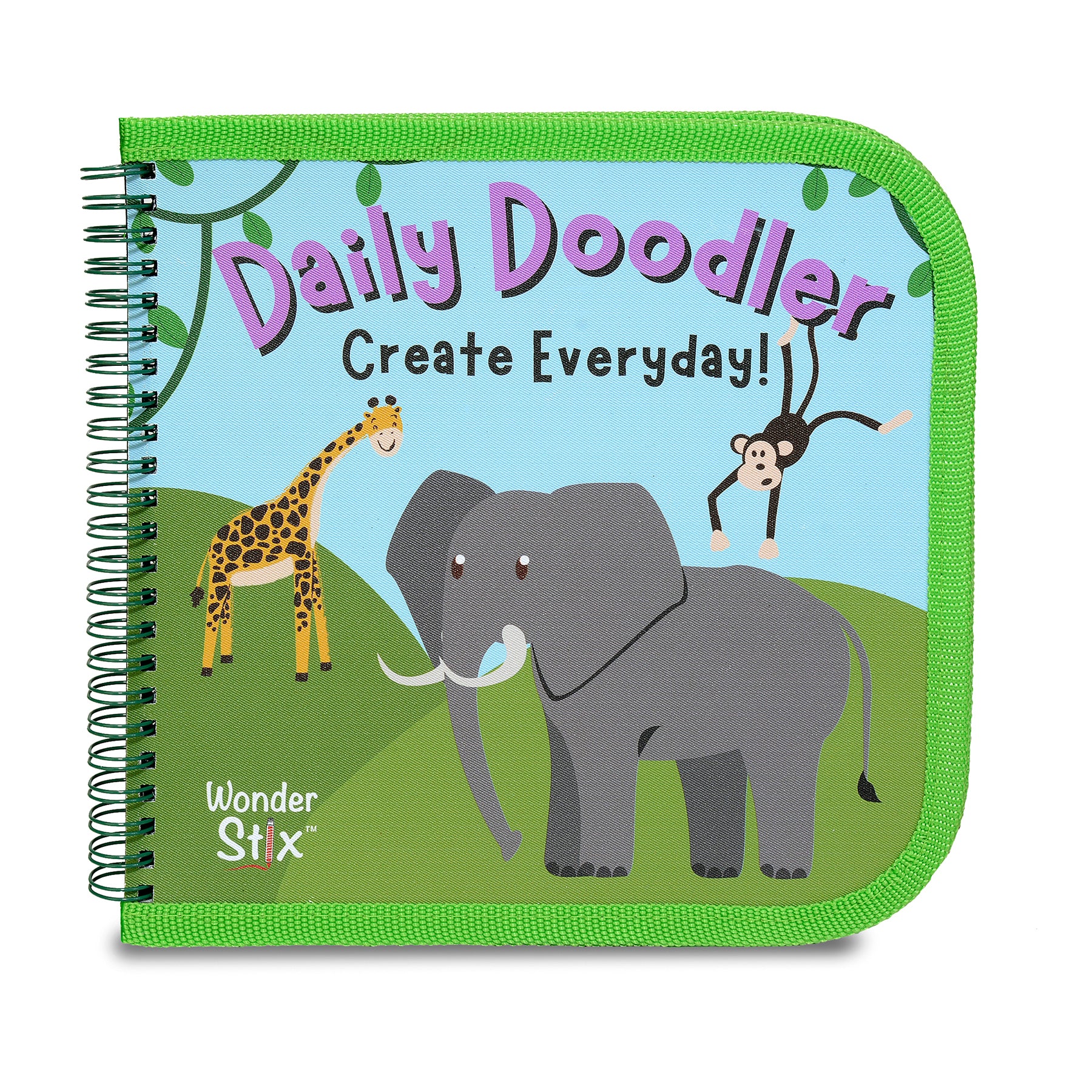 Alternative view of The Pencil Grip Wild Animals Daily Doodler Activity Book with Wonder Stix