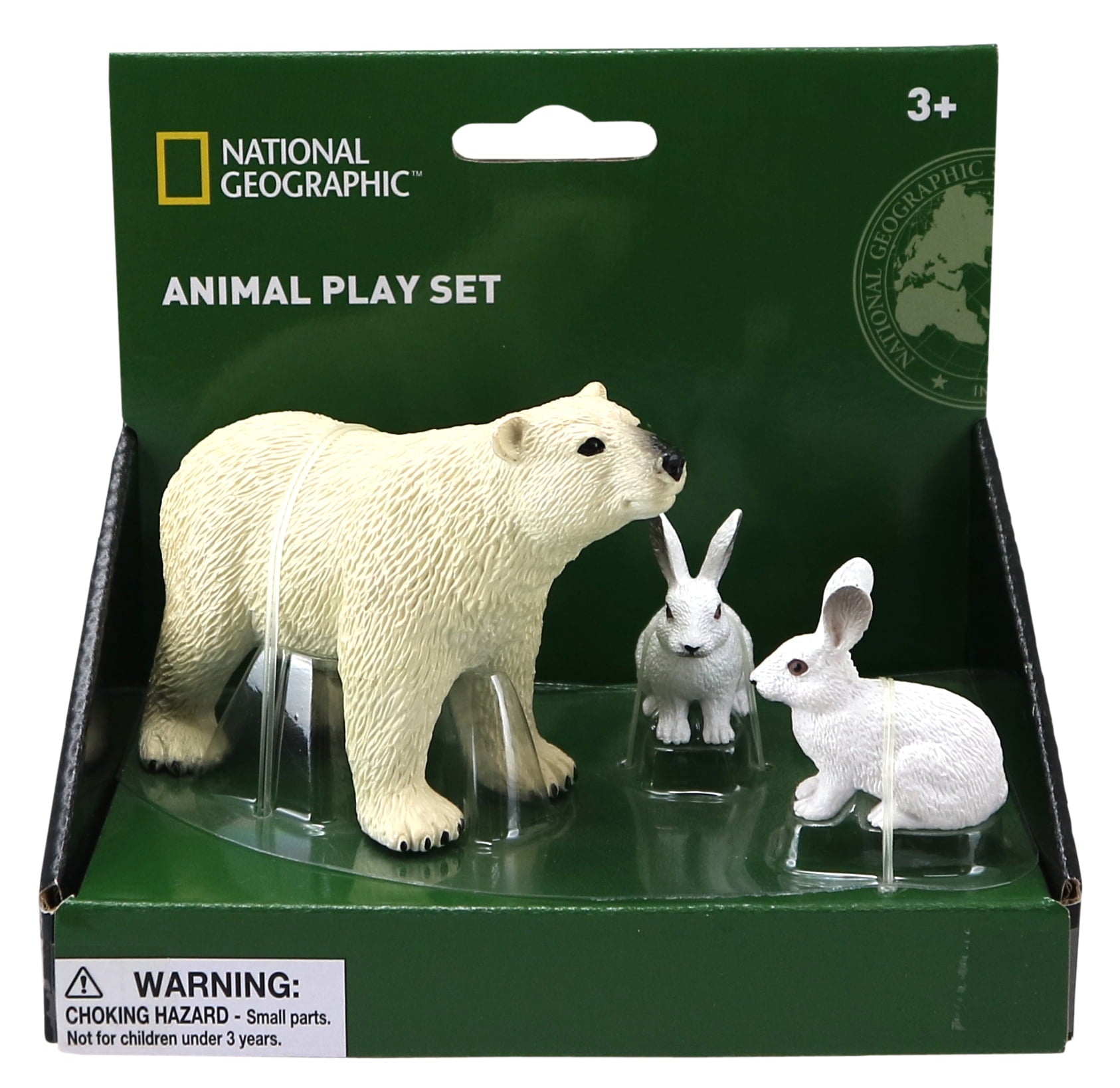 National Geographic Arctic Expedition Plush Set - Polar Bear and Hares