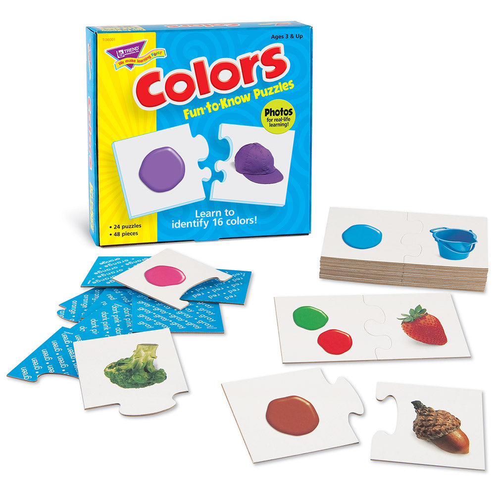 Alternative view of Trend Enterprises PreK-1 Color Identification Puzzle - 48 pc