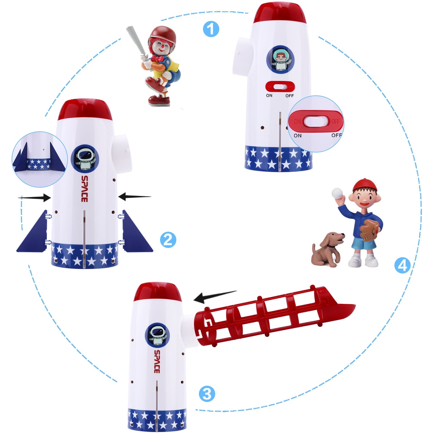 Alternative view of Iplay Ilearn Pop-Up T-Ball Set for Beginner Baseball Fun