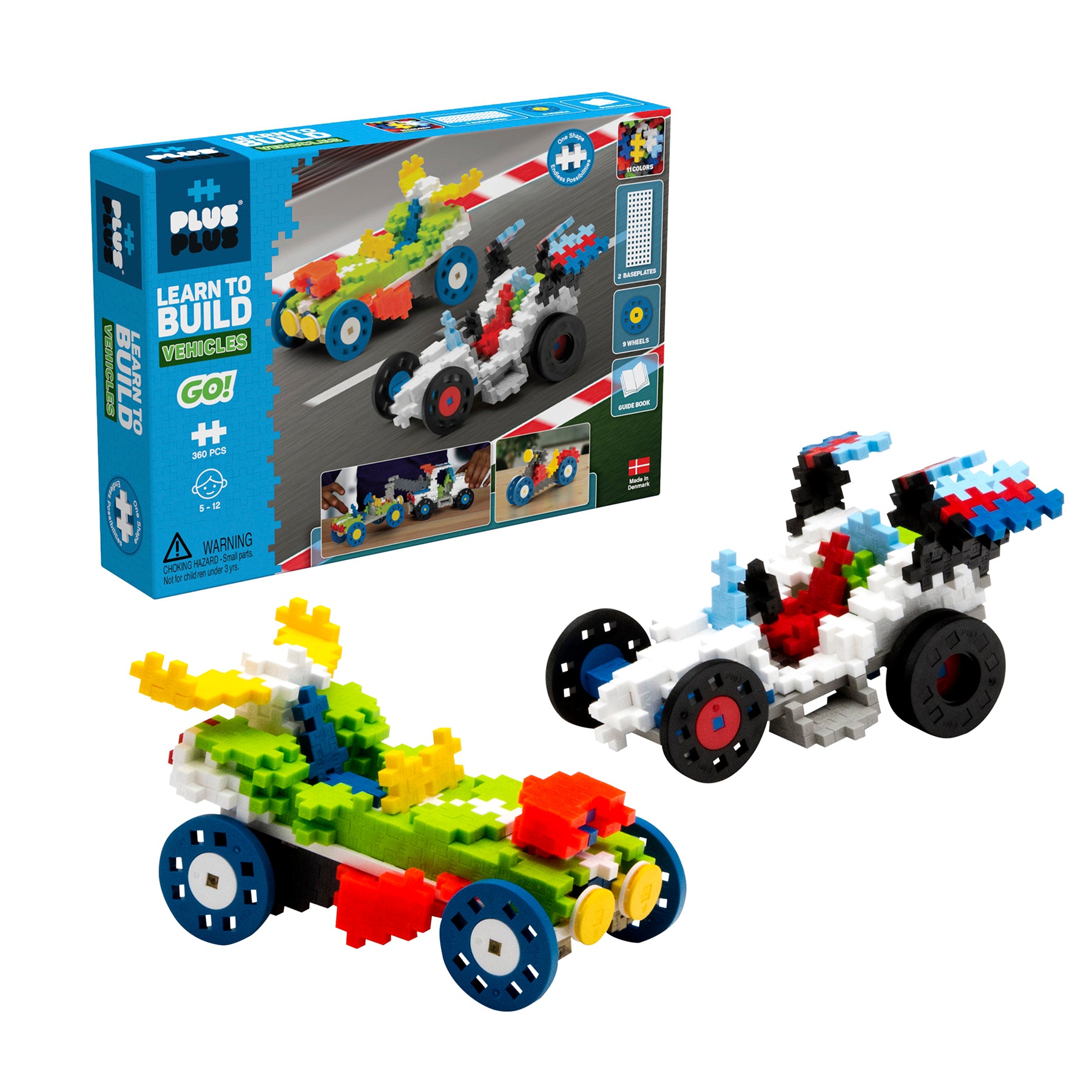 Alternative view of Plus-Plus Learn to Build GO! Vehicles Set - 360 Pieces