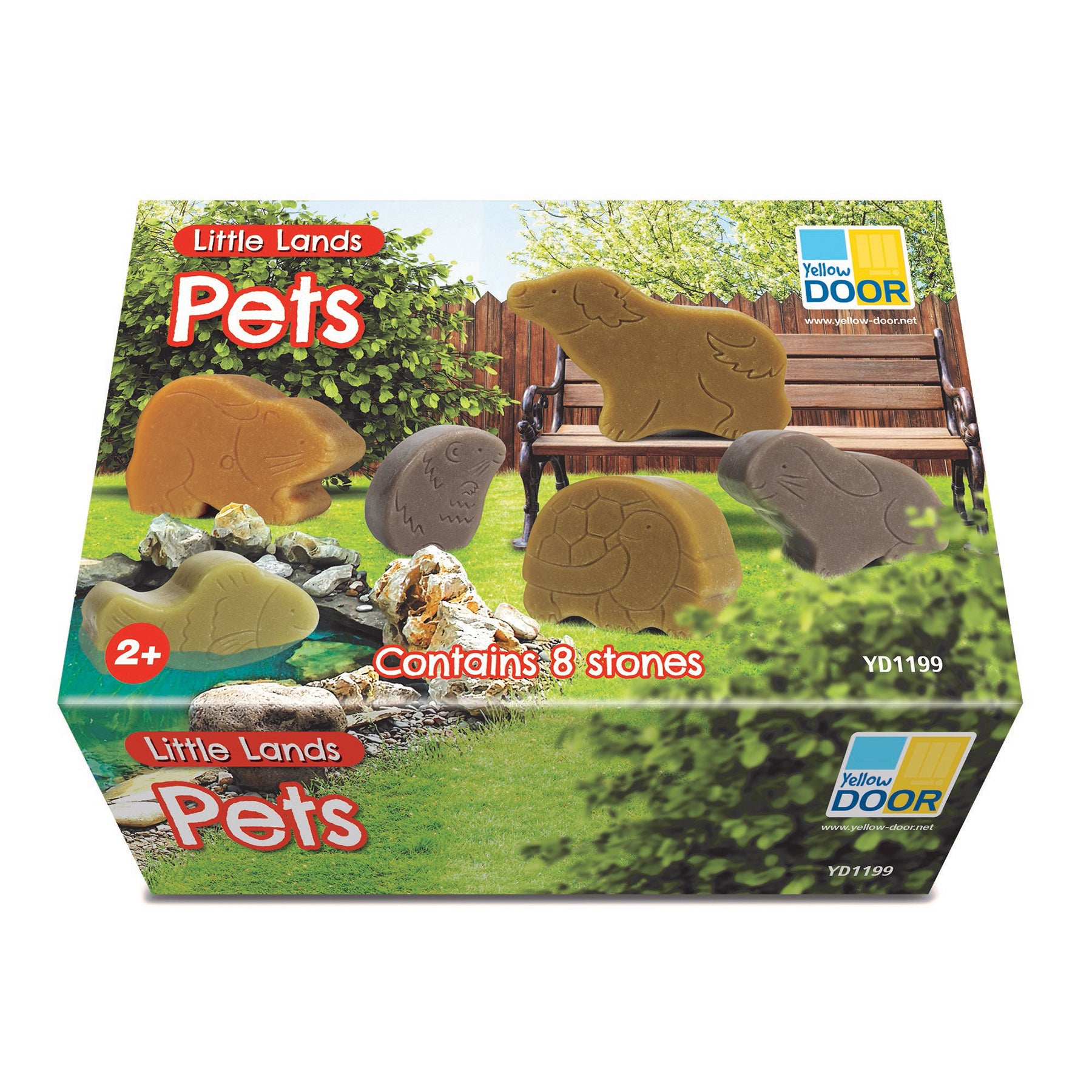 Alternative view of Yellow Door Little Lands ?? Durable Stone Pets Playset, Set Of 8