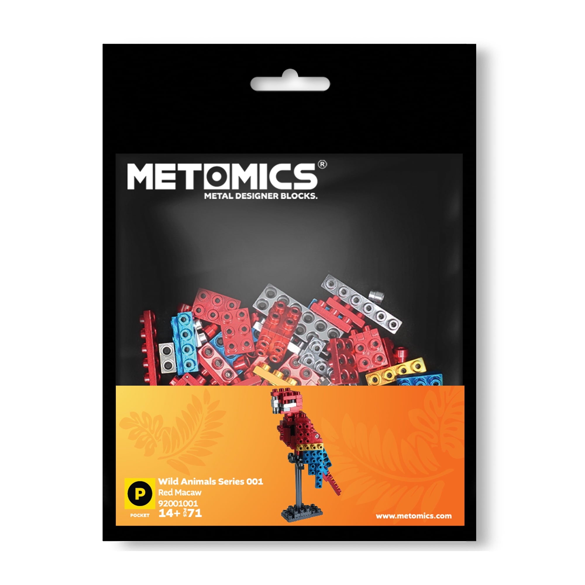 Metomics Wild Animals Collection Scarlet Macaw Parrot Model Kit