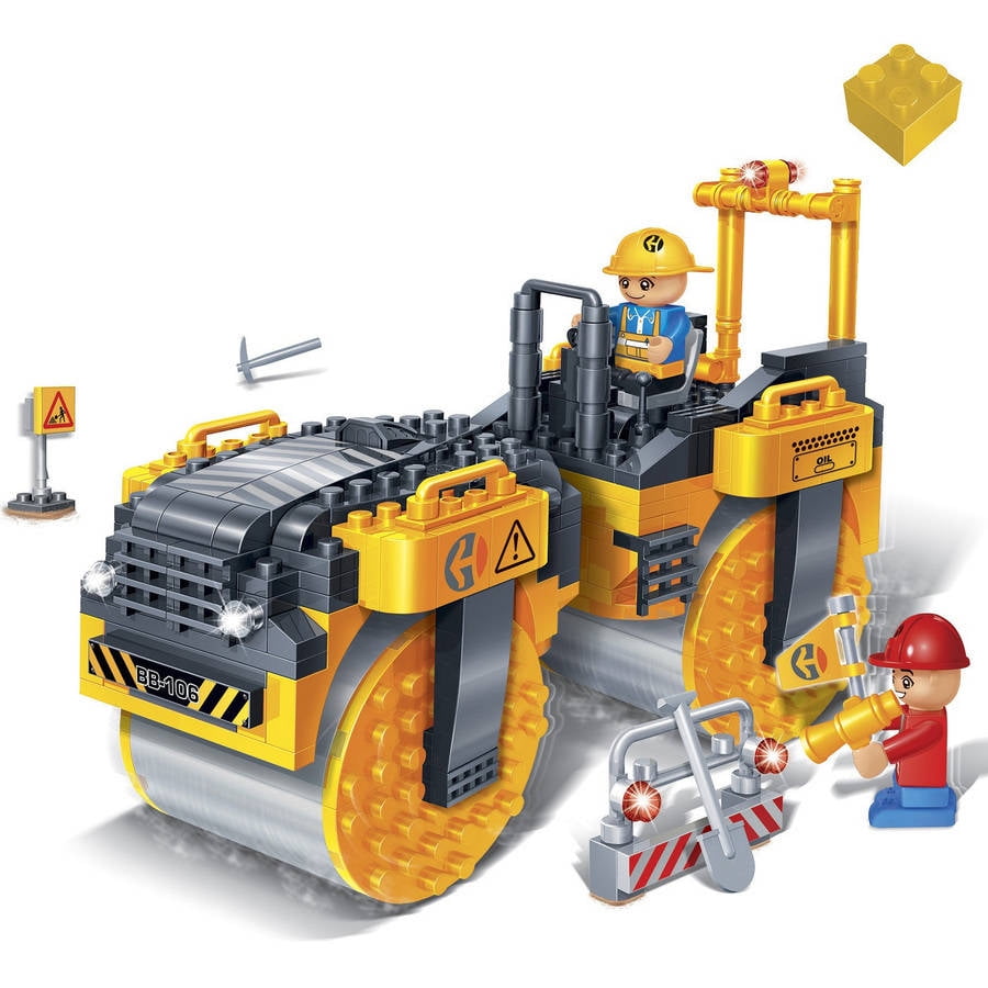 BanBao Steam Roller Construction Set with 262 Colorful Blocks