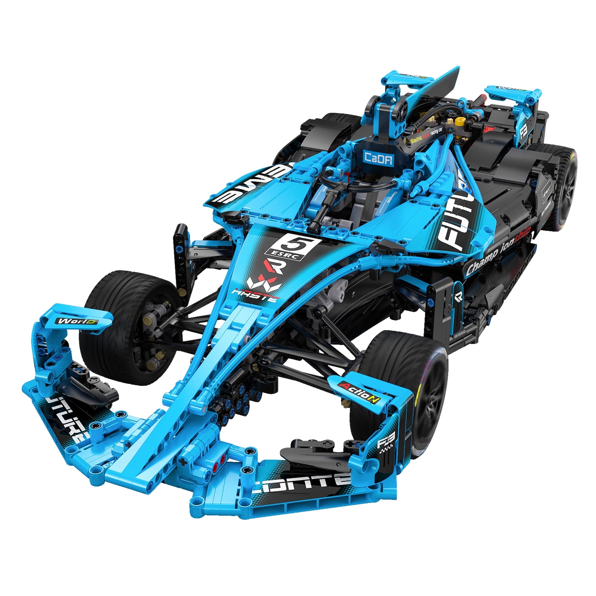 CaDA Electric Formula Race Car - High-Speed Blue Racing Model