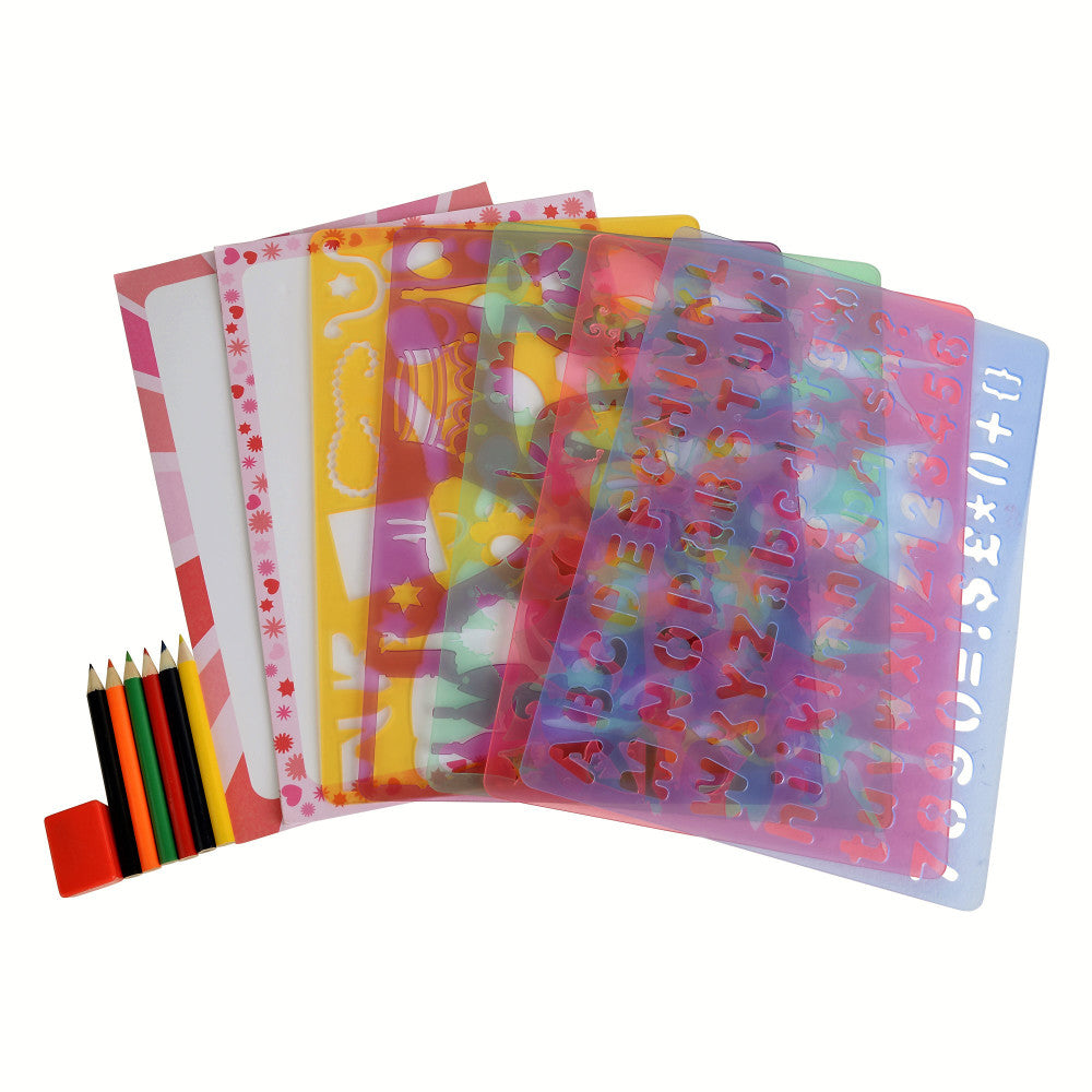 Alternative view of Buddy & Barney Fashion & Fantasy Stencil Kit - Fairies, Flowers & More!