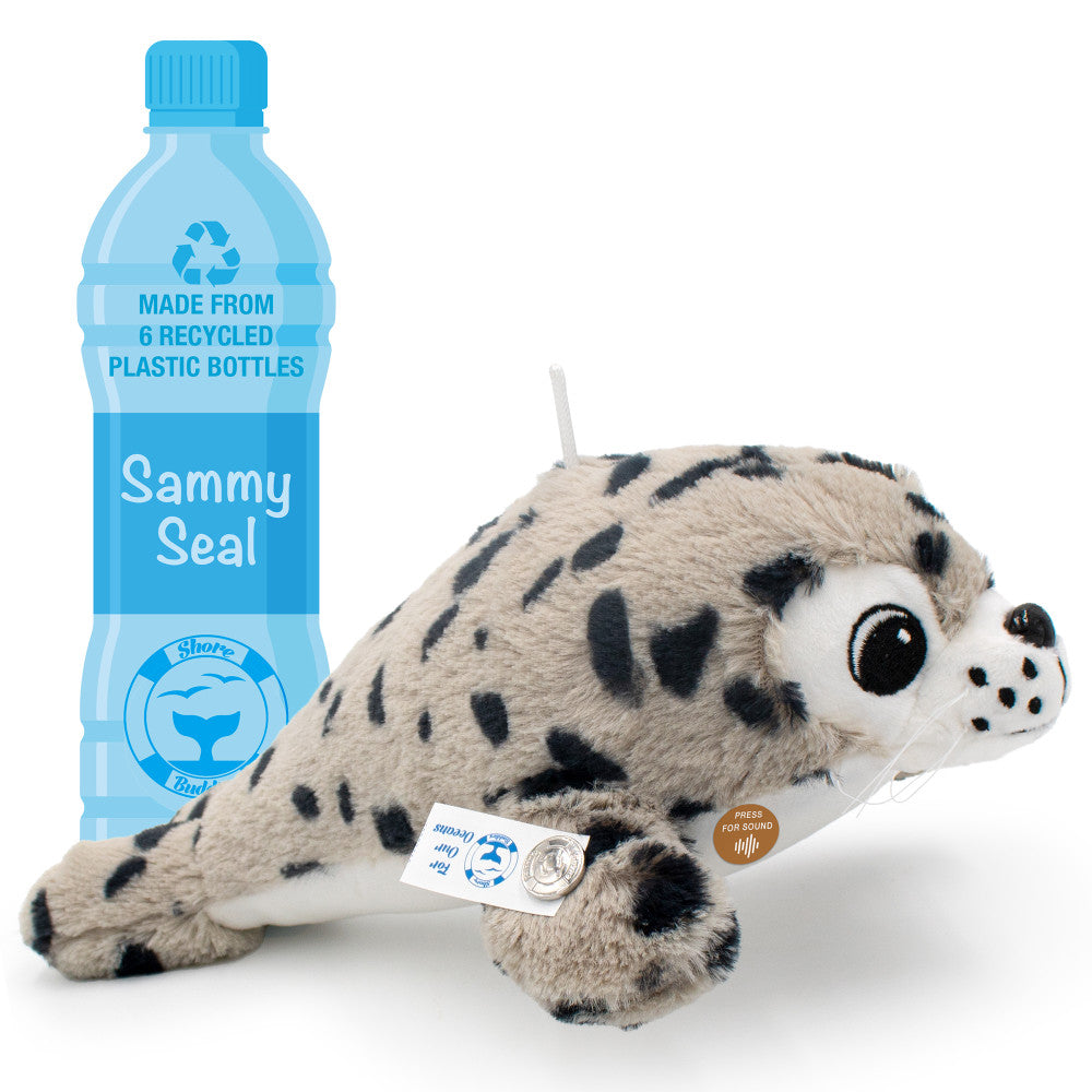 Shore Buddies 12 inch Interactive Sammy The Seal Plush Toy with Authentic Sounds - Image 3