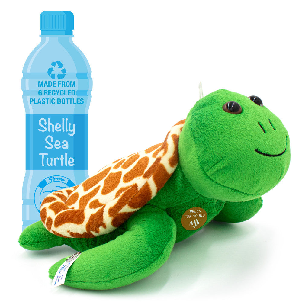 Shore Buddies Shelly the Sea Turtle 12 inch Interactive Plush Toy - Image 3