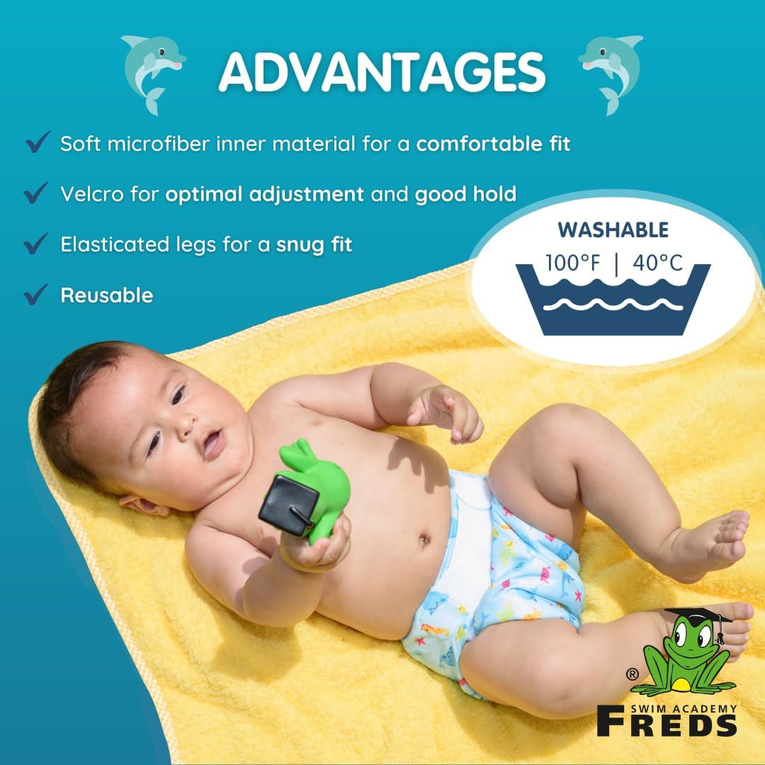 FREDS SWIM ACADEMY Vibrant Blue Swim Nappy for Toddlers - Image 3